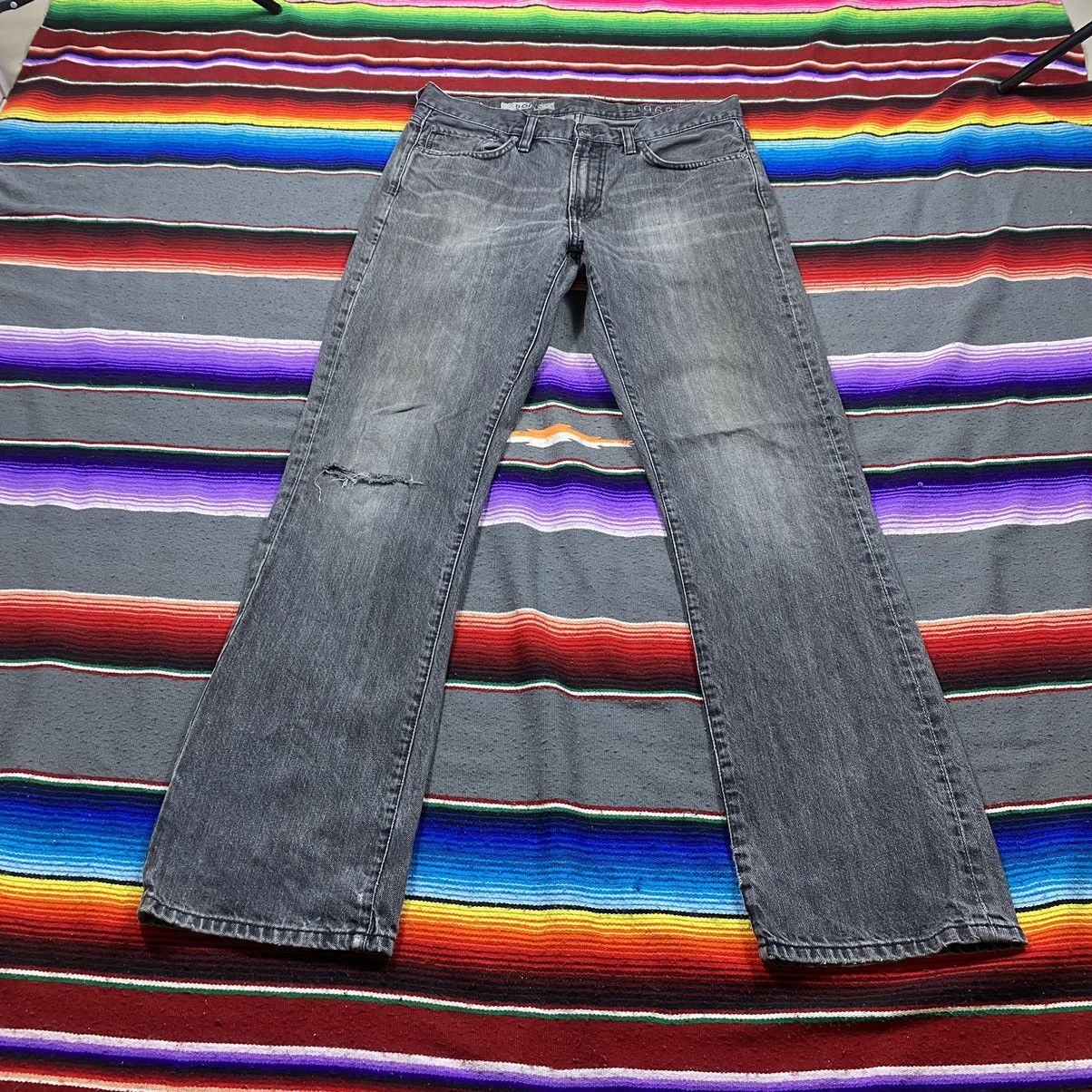 Gap Vintage Gap 1969 Faded Black Flare Distressed Denim Size US 34 / EU 50 - 3 Thumbnail