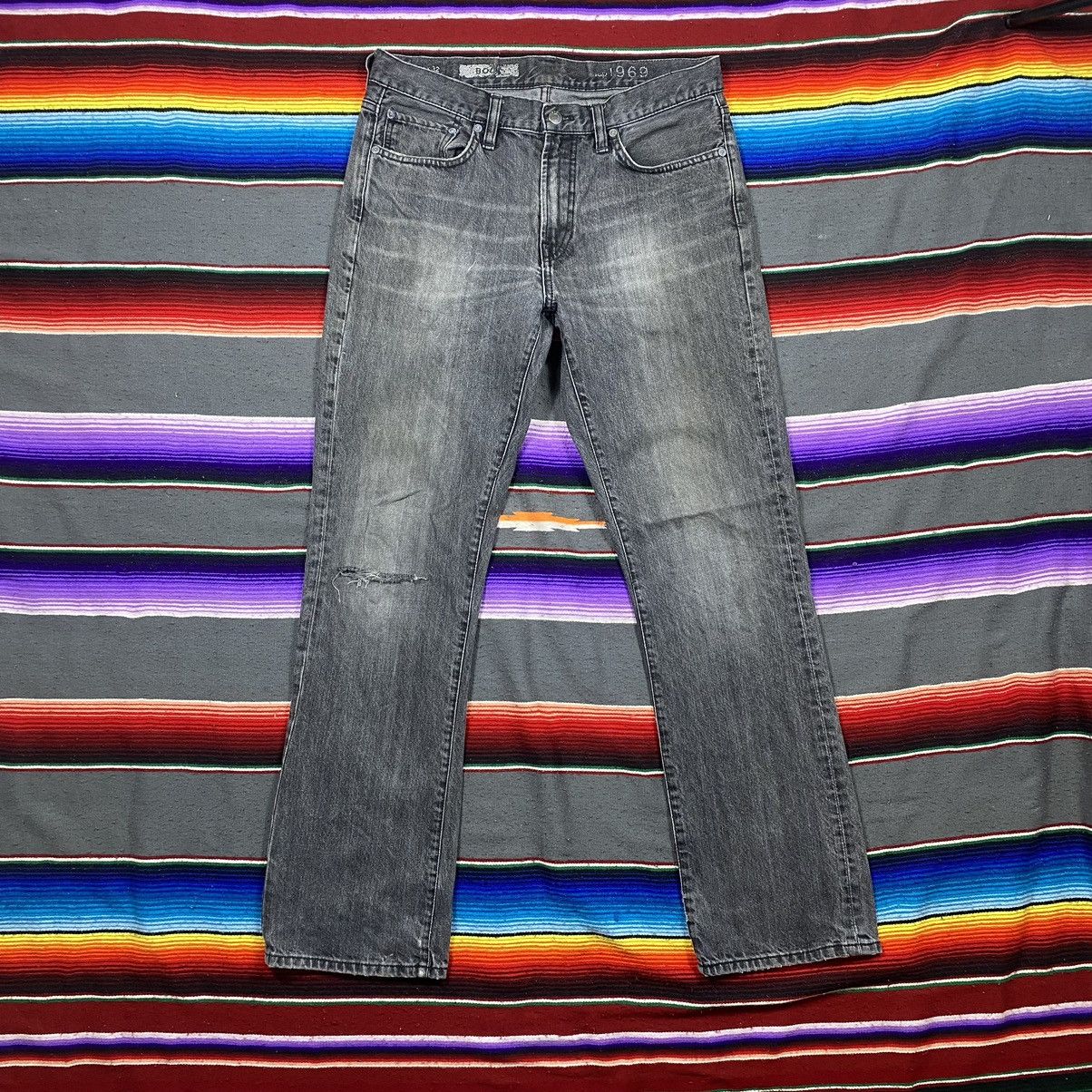 Gap Vintage Gap 1969 Faded Black Flare Distressed Denim Size US 34 / EU 50 - 1 Thumbnail