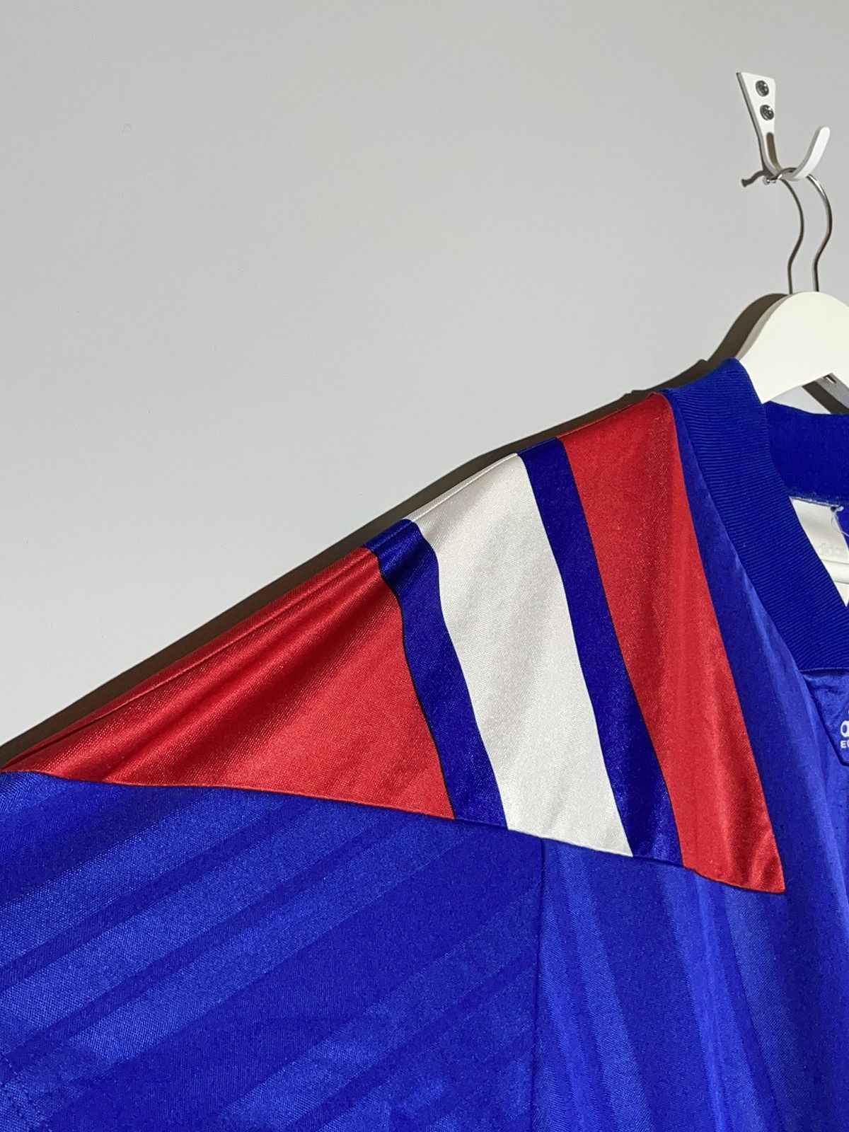 Adidas × Vintage France Adidas Equipment 1992 Y2k Vintage Home Football Shirt Size US L / EU 52-54 / 3 - 6 Thumbnail