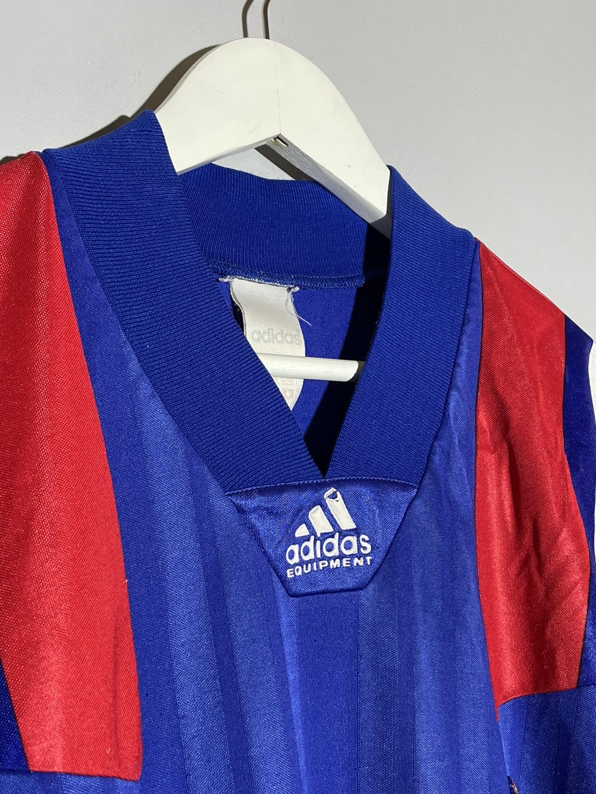 Adidas × Vintage France Adidas Equipment 1992 Y2k Vintage Home Football Shirt Size US L / EU 52-54 / 3 - 3 Thumbnail