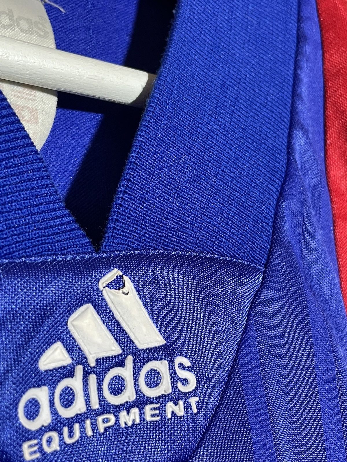 Adidas × Vintage France Adidas Equipment 1992 Y2k Vintage Home Football Shirt Size US L / EU 52-54 / 3 - 4 Thumbnail