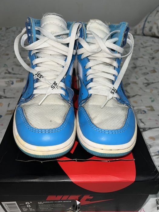 university blue off white jordan 1