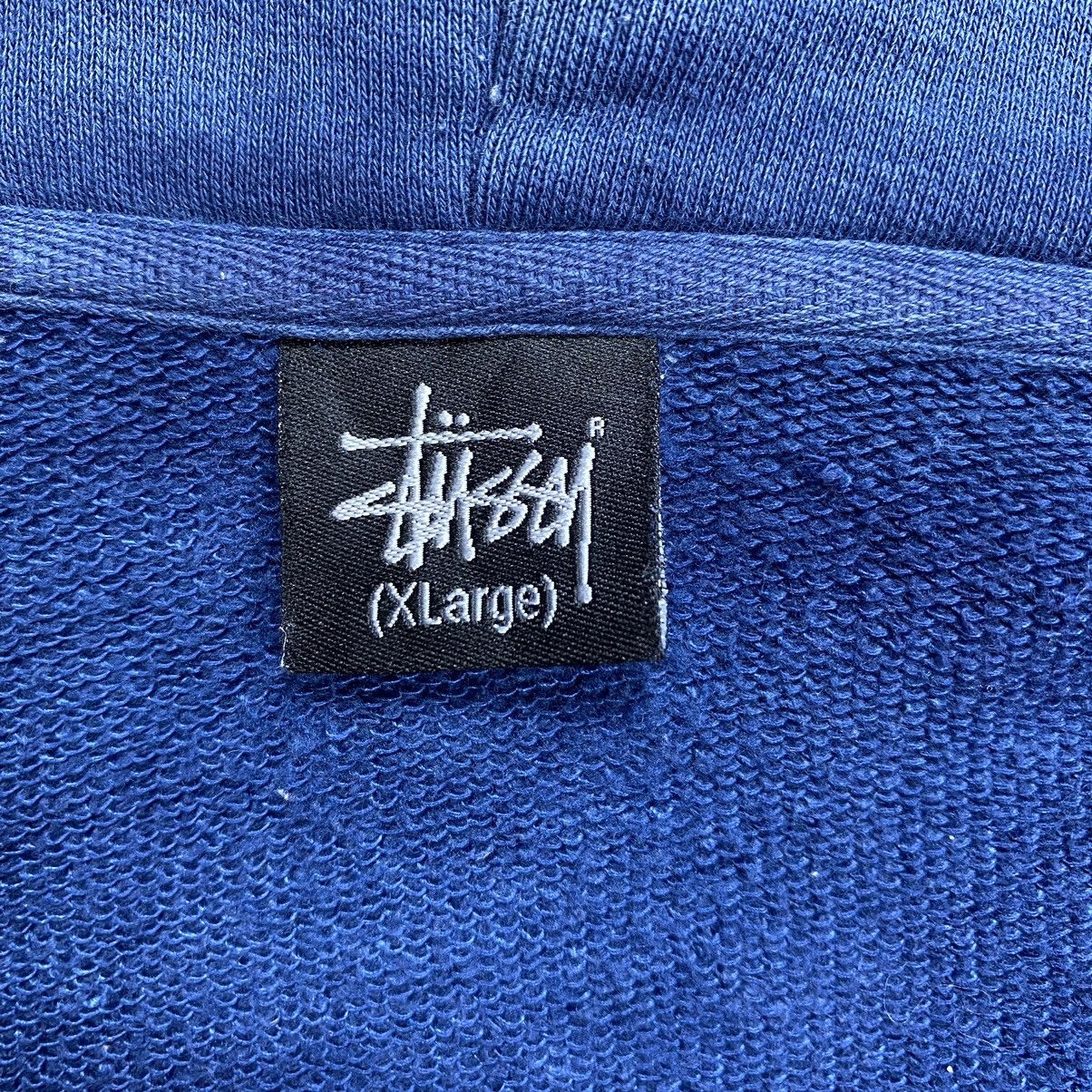 Stussy Vintage Stussy Worldwide Sun Faded Blue Skull Hoodie Size US XL / EU 56 / 4 - 10 Thumbnail