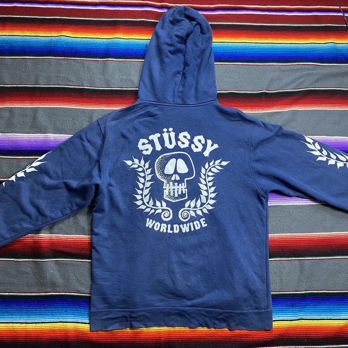 トップス 00s archive stussy fade grunge hoodie Stussy - FADED BLACK GRAPHIC ZIP HOOD – LE LABO STORE