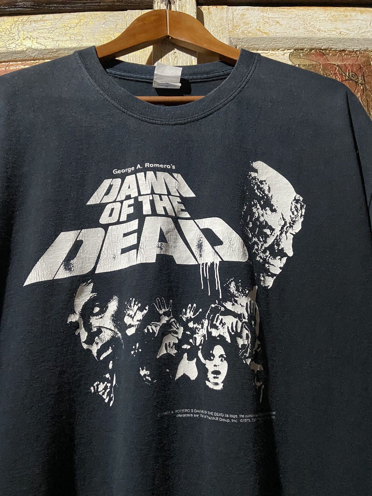 Vintage Vintage movie dawn of the dead black t shirt size xl Size US XL / EU 56 / 4 - 4 Thumbnail