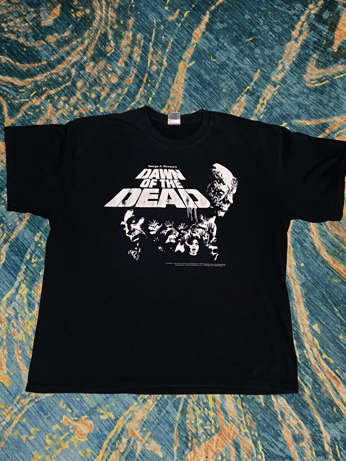 Vintage Vintage movie dawn of the dead black t shirt size xl Size US XL / EU 56 / 4 - 2 Thumbnail