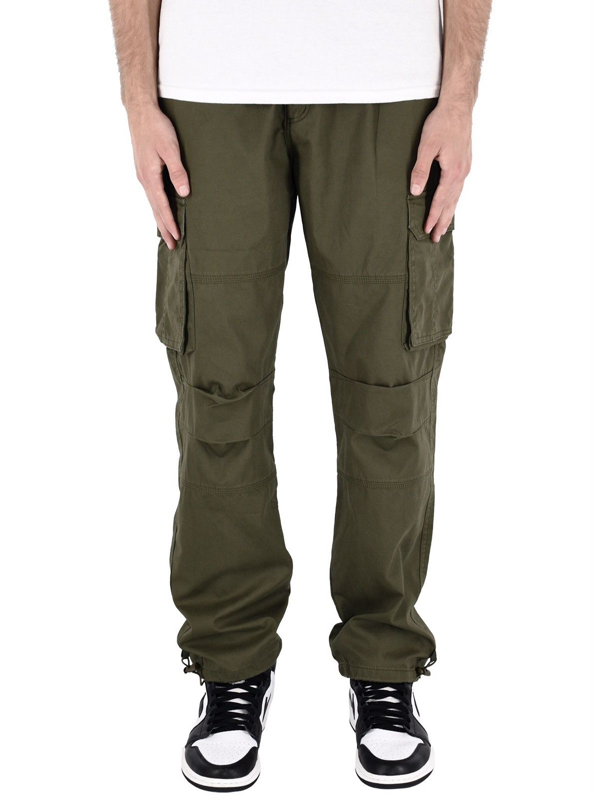 Japanese Brand Vintage Cargo Pants Olive Green Size US 36 / EU 52 - 2 Thumbnail