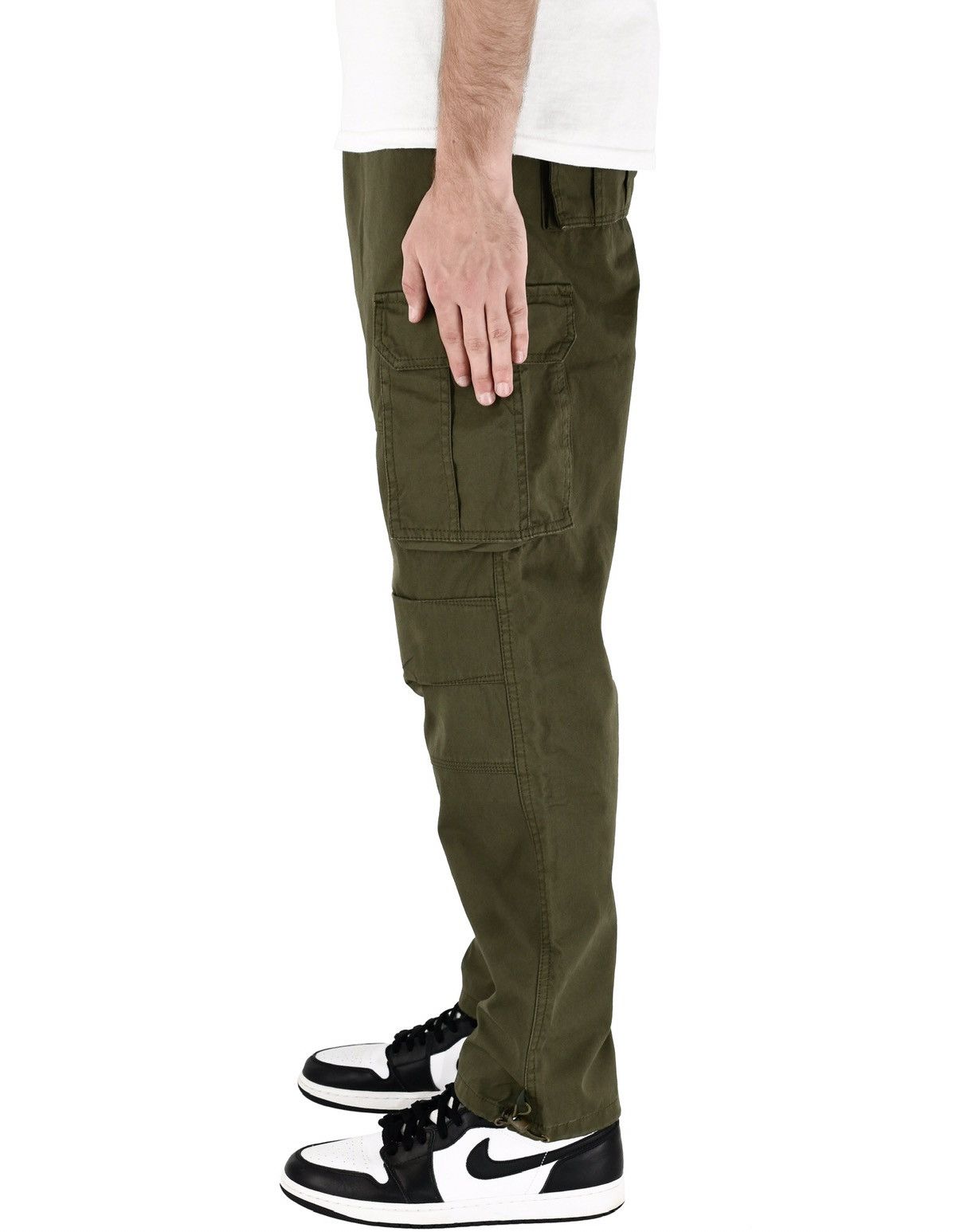 Japanese Brand Vintage Cargo Pants Olive Green Size US 36 / EU 52 - 3 Thumbnail