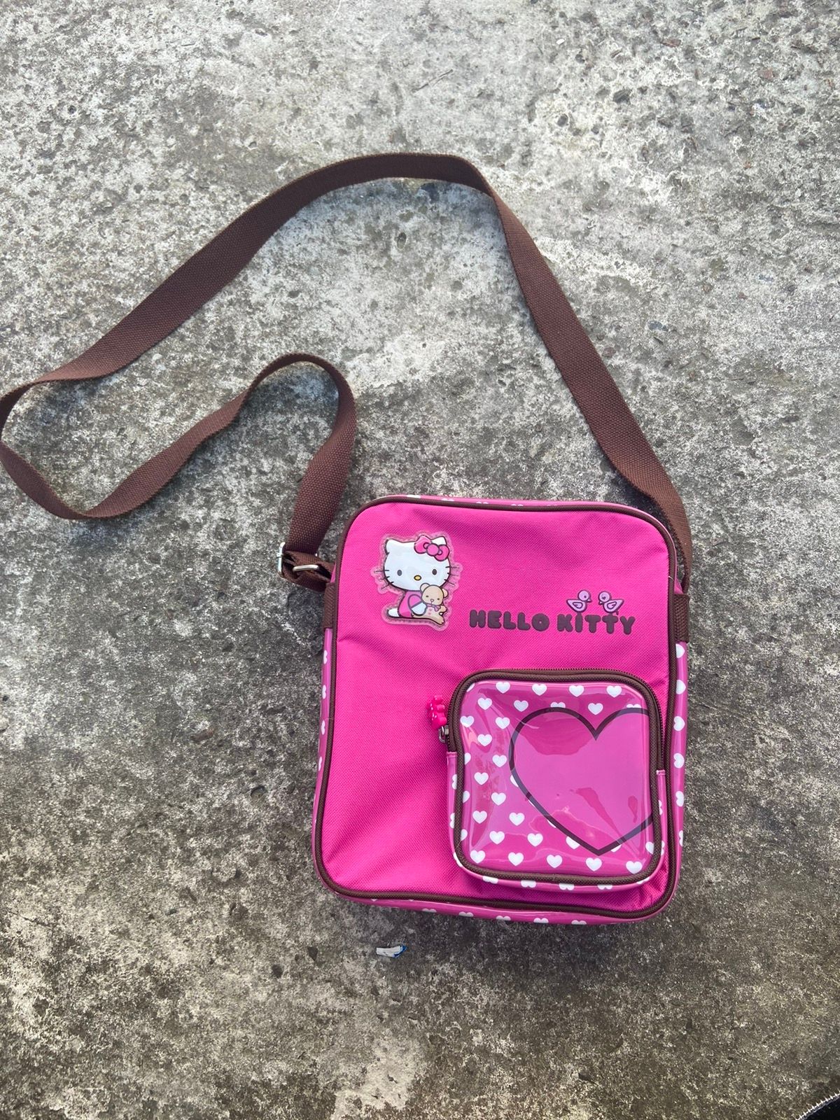 Pre-owned Avant Garde Y2k Vintage Hello Kitty Bag Streetwear Alt Style Pink