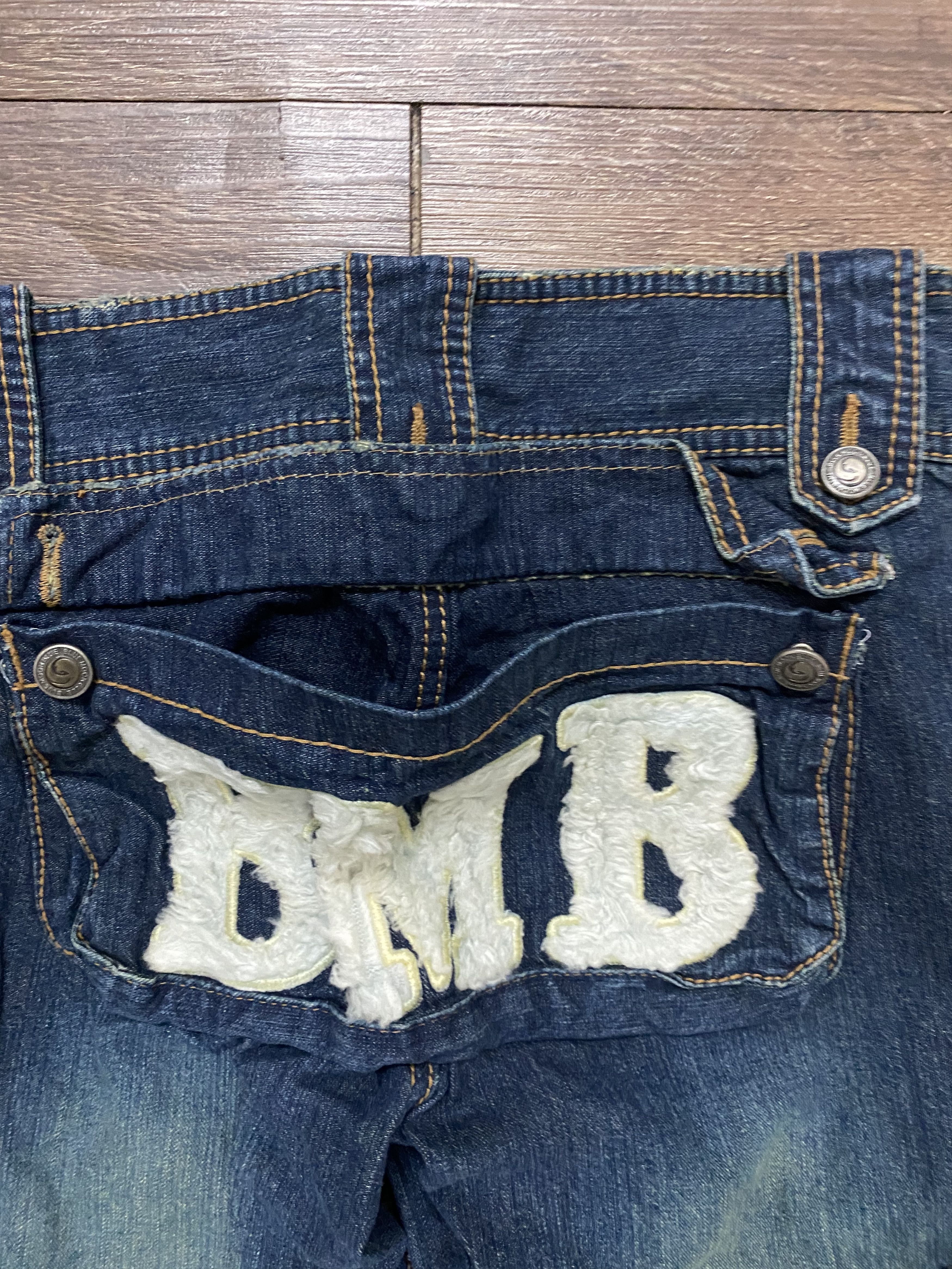 Japanese Brand Blue moon blue jeans multi pocket flare denim Size 27" / US 4 / IT 40 - 14 Thumbnail