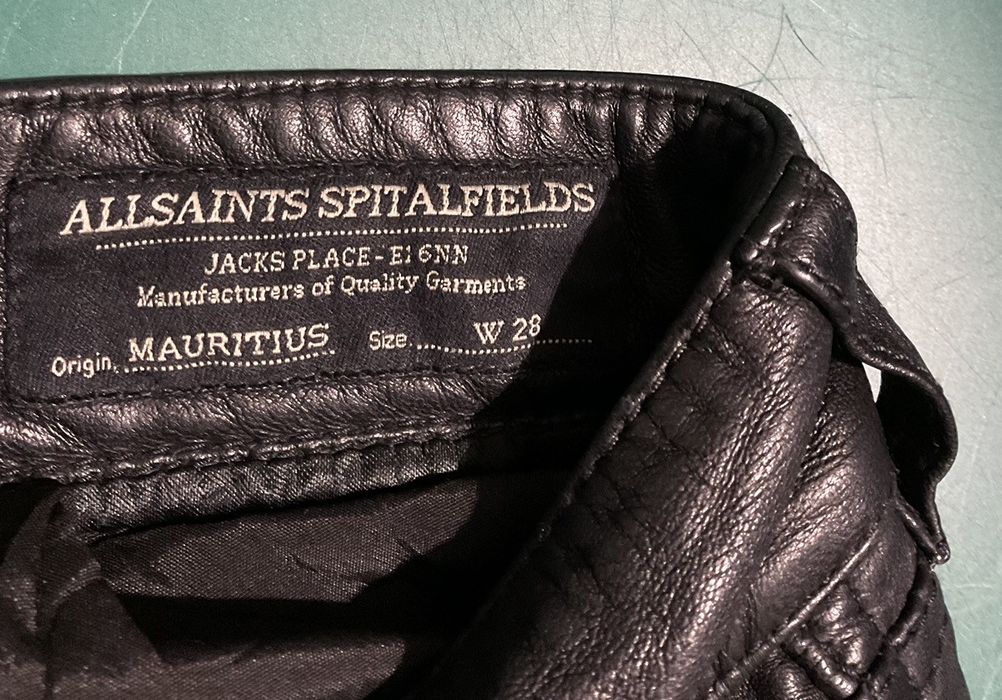 Allsaints Allsaints natural leather pants like 32 size Grailed