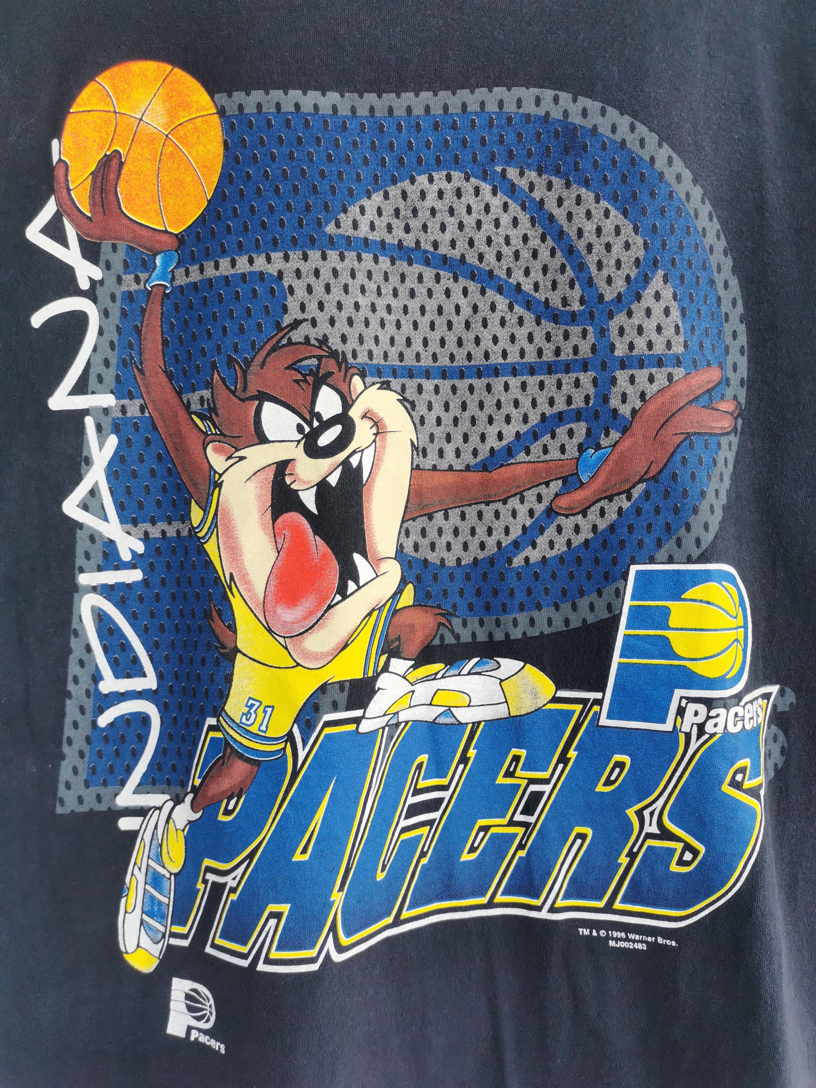 Cartoon Network × NBA × Vintage Vintage 90's Tazmania NBA Indiana Pacers Size US L / EU 52-54 / 3 - 3 Thumbnail