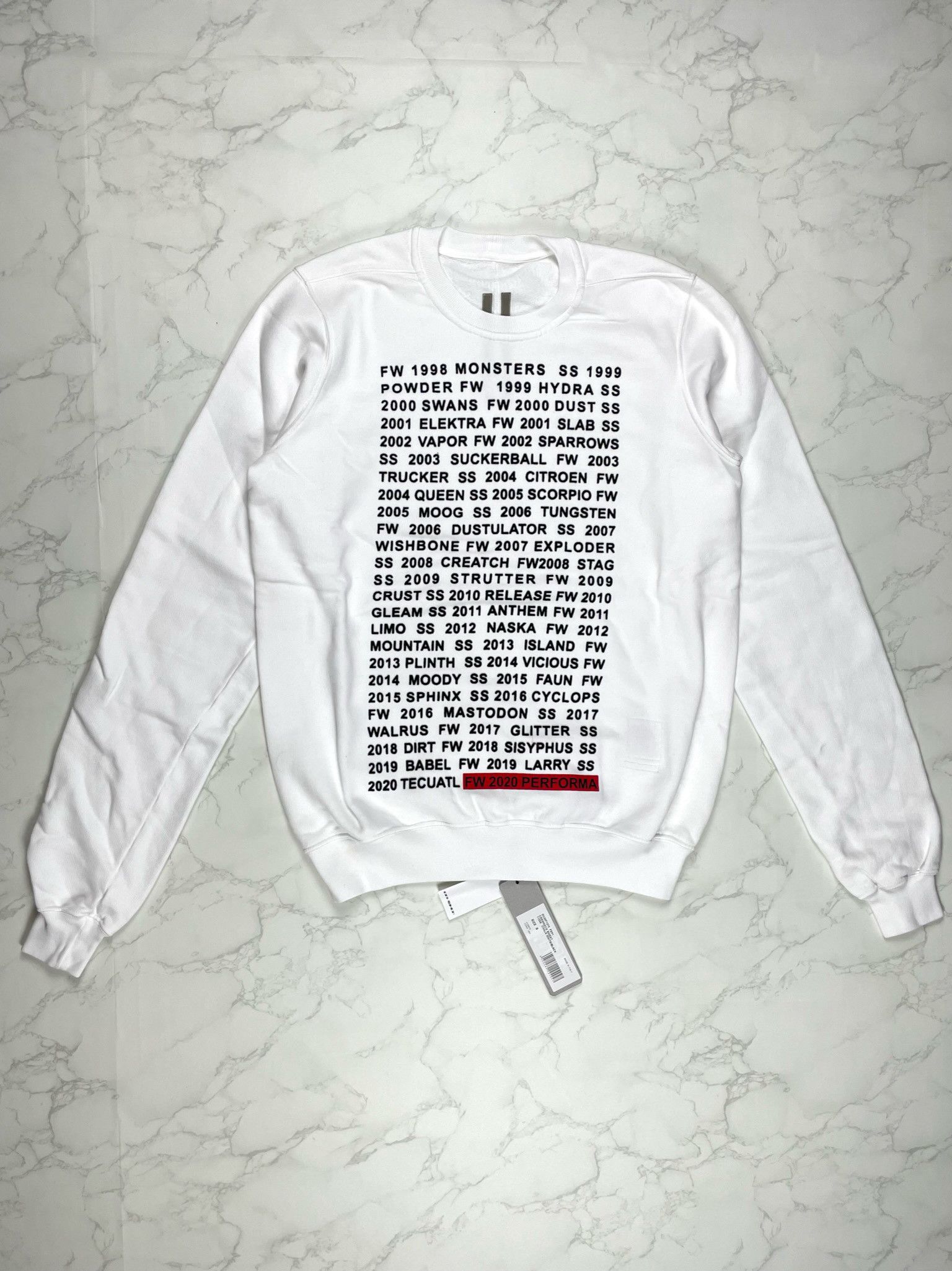 Rick Owens × Rick Owens Drkshdw 🔥65% OFF🔥 [SALE] Rick Owens Velvet Applique Sweatshirt Size US S / EU 44-46 / 1 - 2 Thumbnail