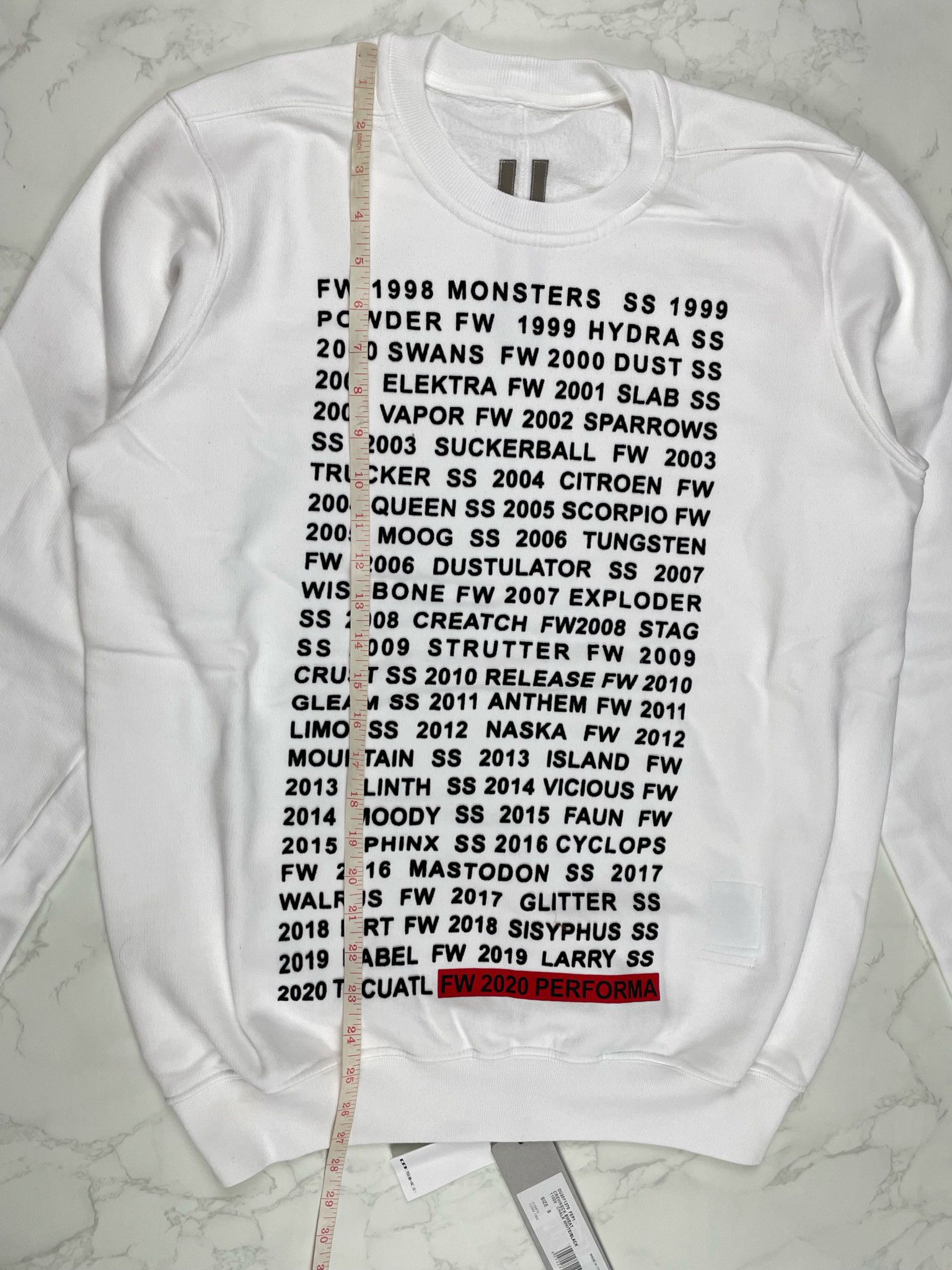 Rick Owens × Rick Owens Drkshdw 🔥65% OFF🔥 [SALE] Rick Owens Velvet Applique Sweatshirt Size US S / EU 44-46 / 1 - 5 Thumbnail
