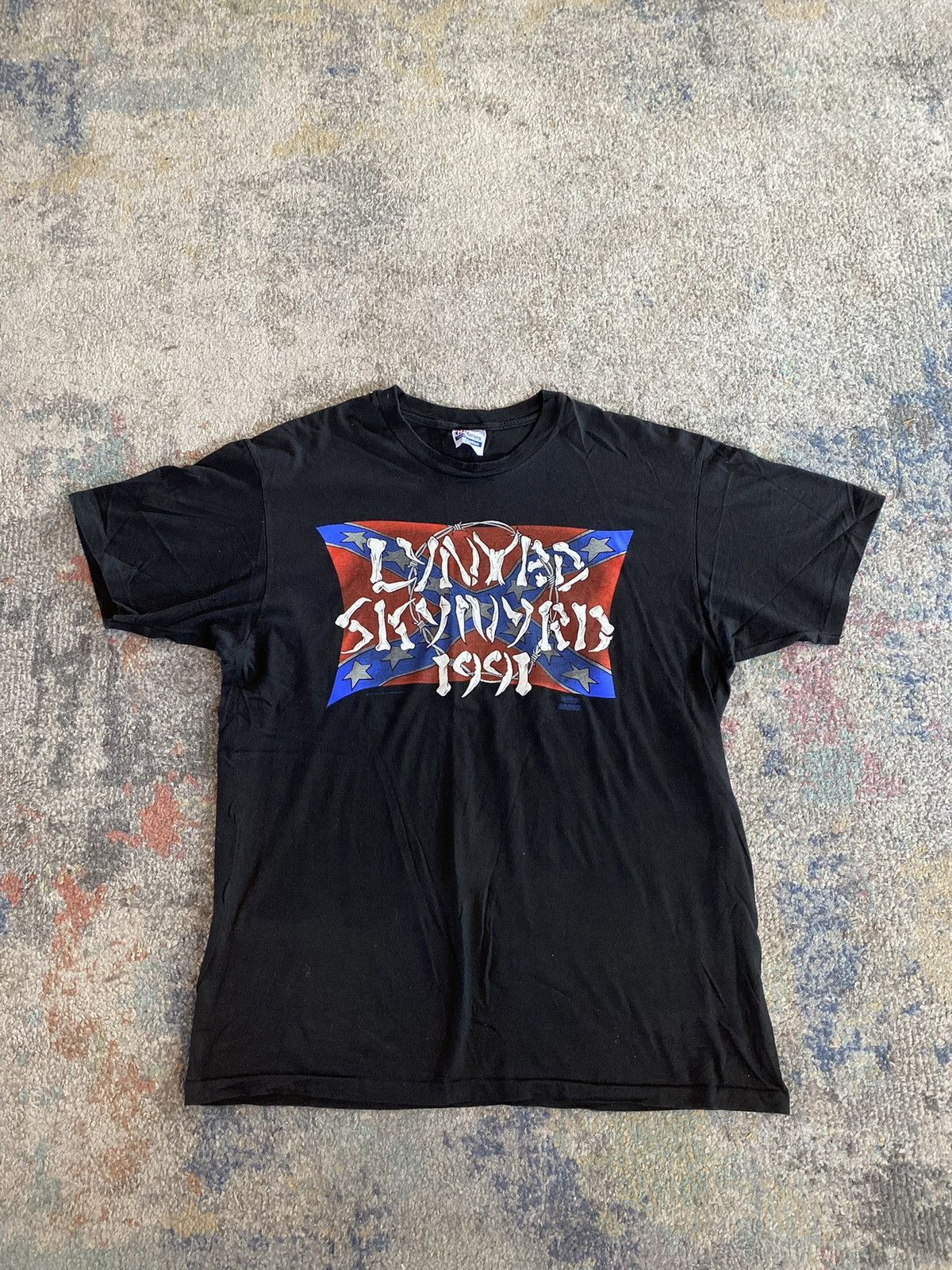 Band Tees Vintage 1991 Lynyrd Skynyrd Tee Size US XL / EU 56 / 4 - 1 Thumbnail