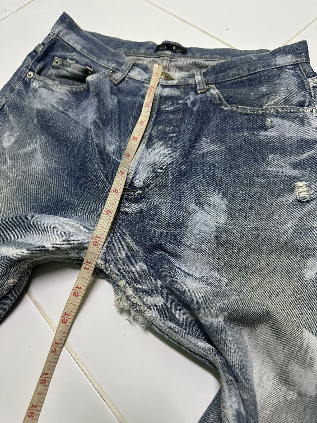 A.P.C. Vintage A.P.C custom paint selvedge denim jeans Size US 28 / EU 44 - 12 Thumbnail