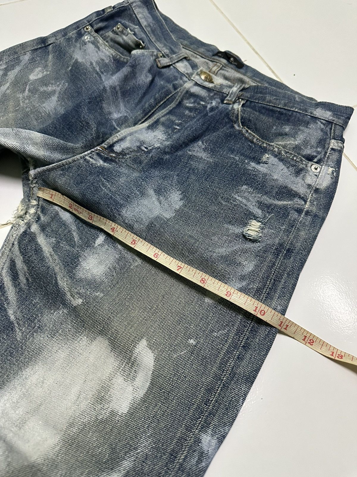 A.P.C. Vintage A.P.C custom paint selvedge denim jeans Size US 28 / EU 44 - 11 Thumbnail