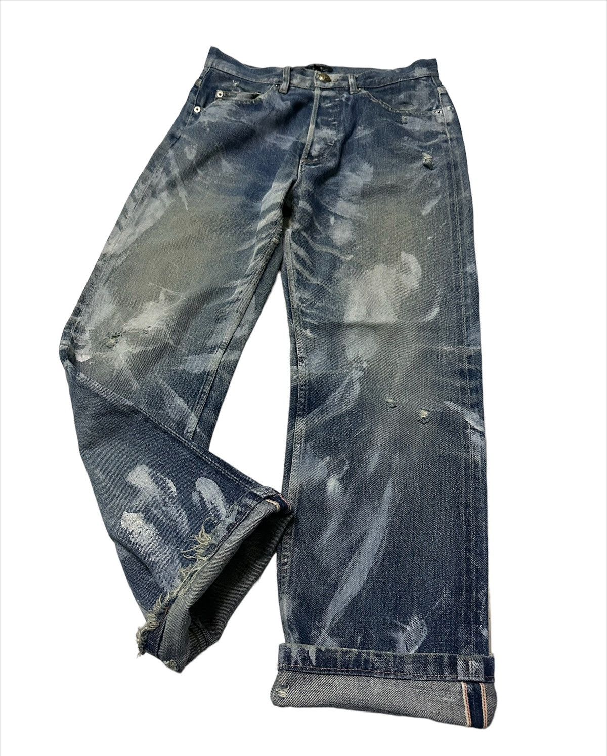 A.P.C. Vintage A.P.C custom paint selvedge denim jeans Size US 28 / EU 44 - 2 Thumbnail