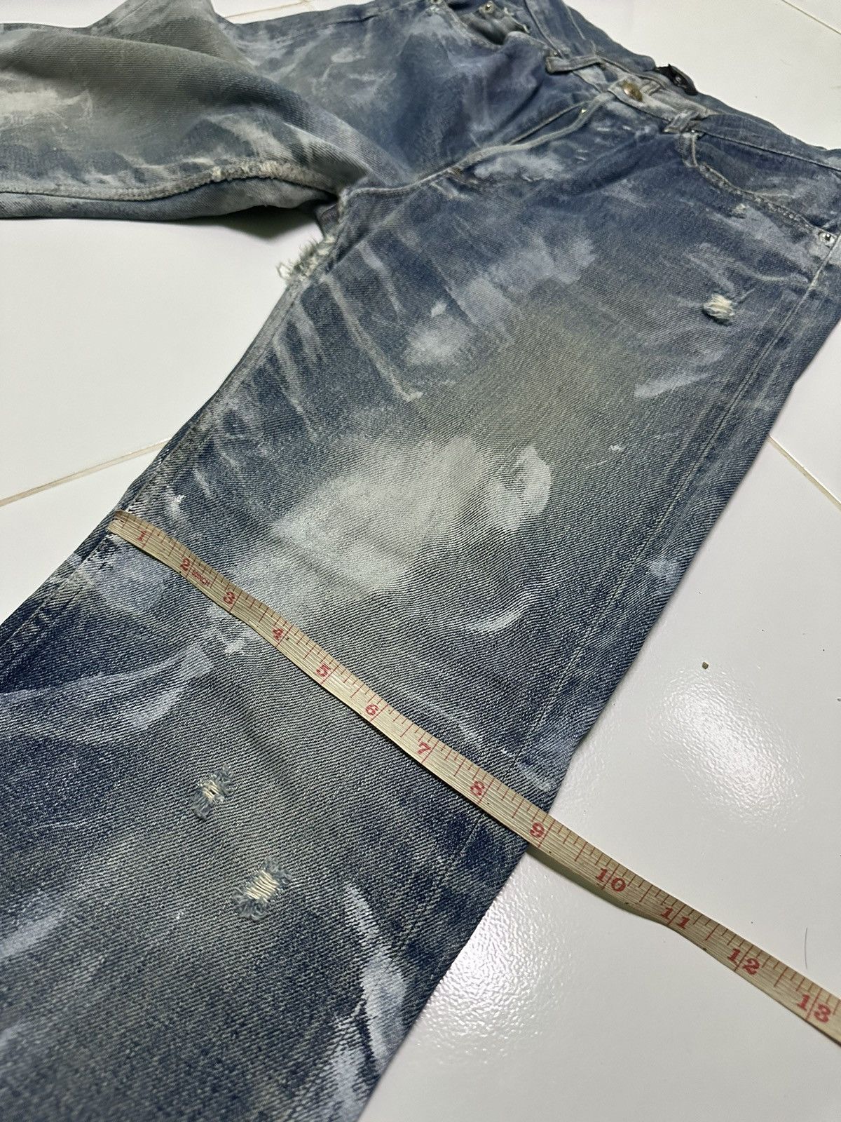 A.P.C. Vintage A.P.C custom paint selvedge denim jeans Size US 28 / EU 44 - 10 Thumbnail