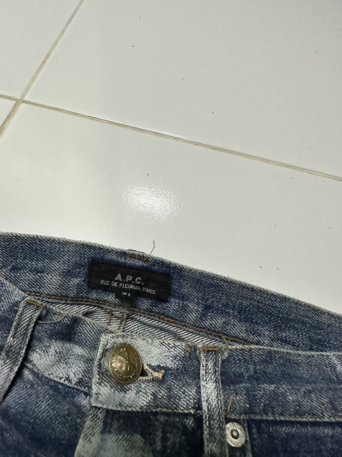 A.P.C. Vintage A.P.C custom paint selvedge denim jeans Size US 28 / EU 44 - 4 Thumbnail