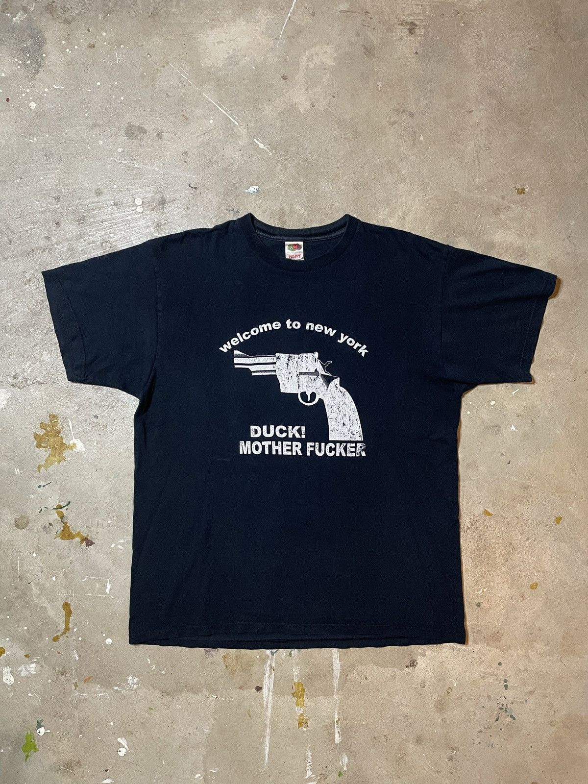 image of 90's Welcome To New York Tee in Black, Men's (Size XL)