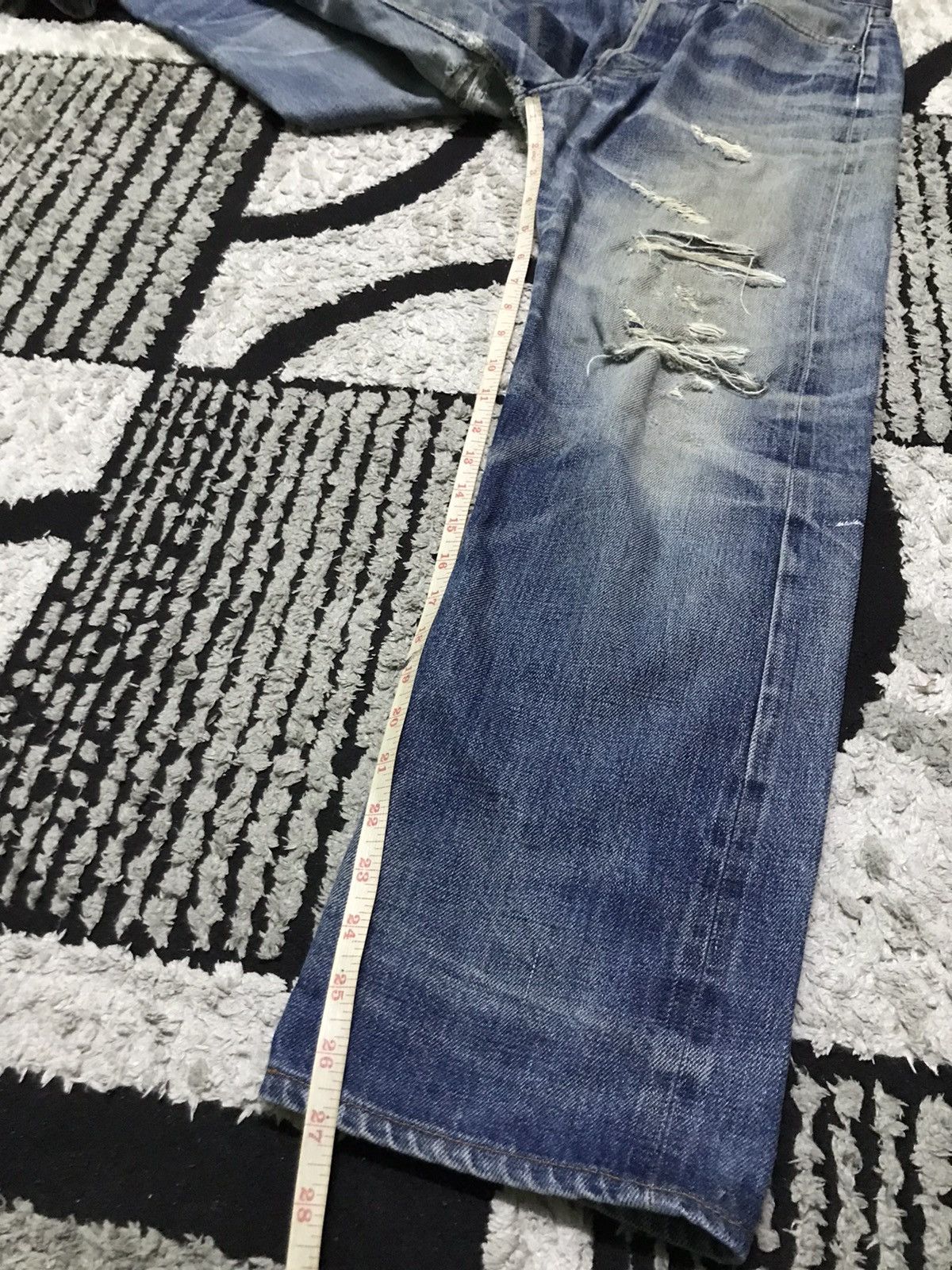 A.P.C. Vintage A.P.C selvedge distressed denim jeans Size US 28 / EU 44 - 8 Thumbnail