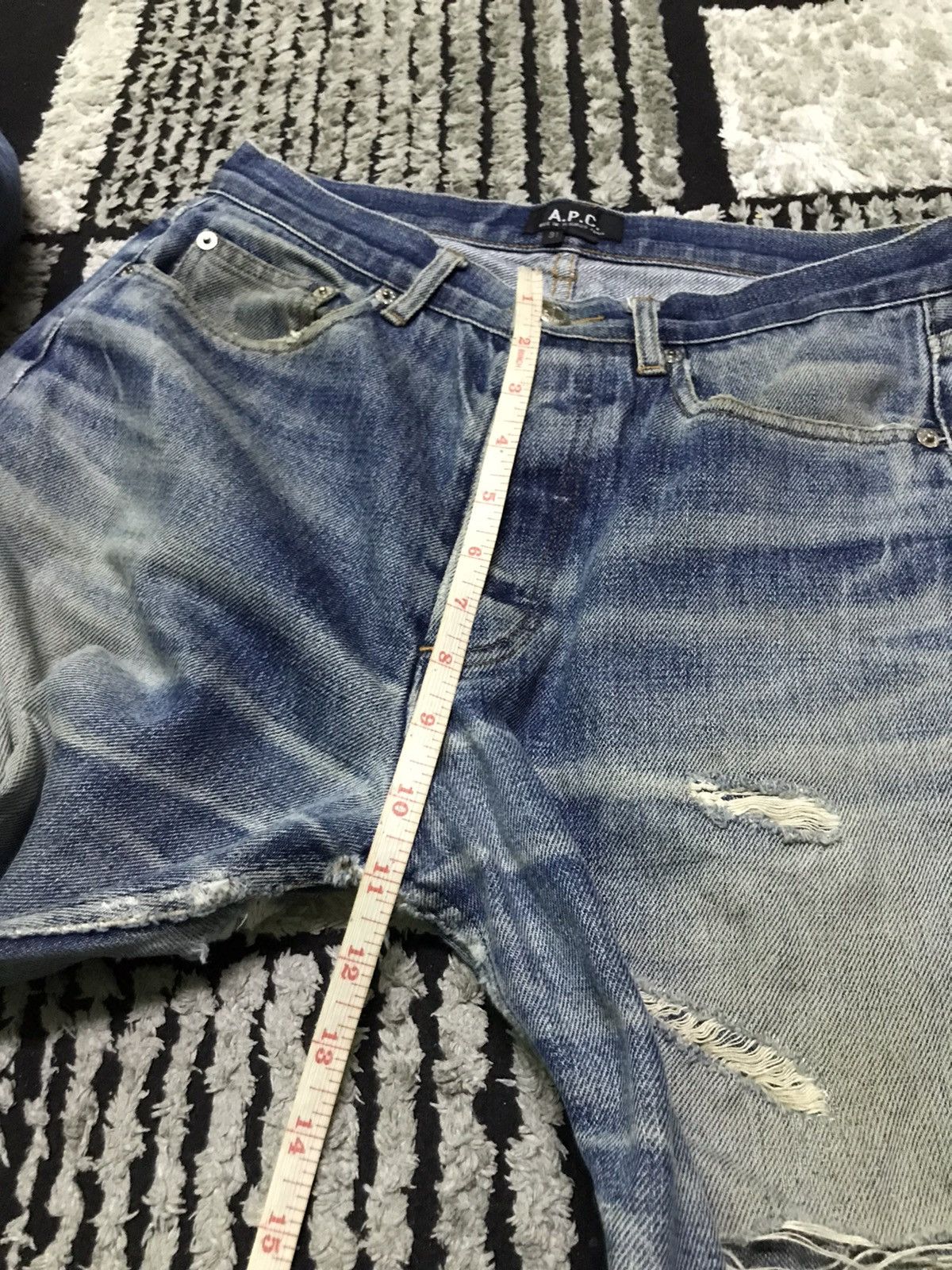 A.P.C. Vintage A.P.C selvedge distressed denim jeans Size US 28 / EU 44 - 11 Thumbnail