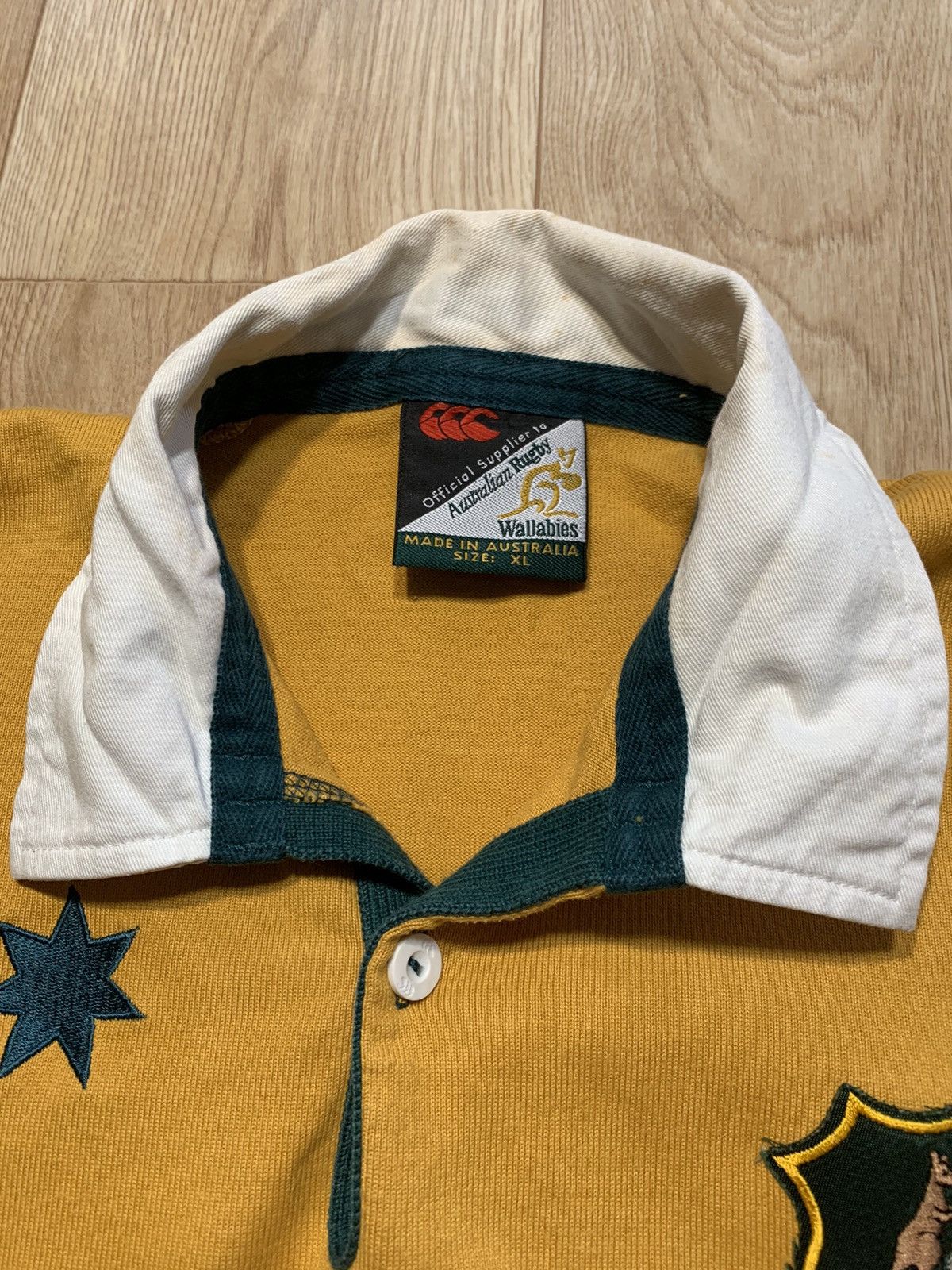 Canterbury of New Zealand Vintage Canterbury Wallabies Vodafone Australia Rugby Size US XL / EU 56 / 4 - 8 Thumbnail
