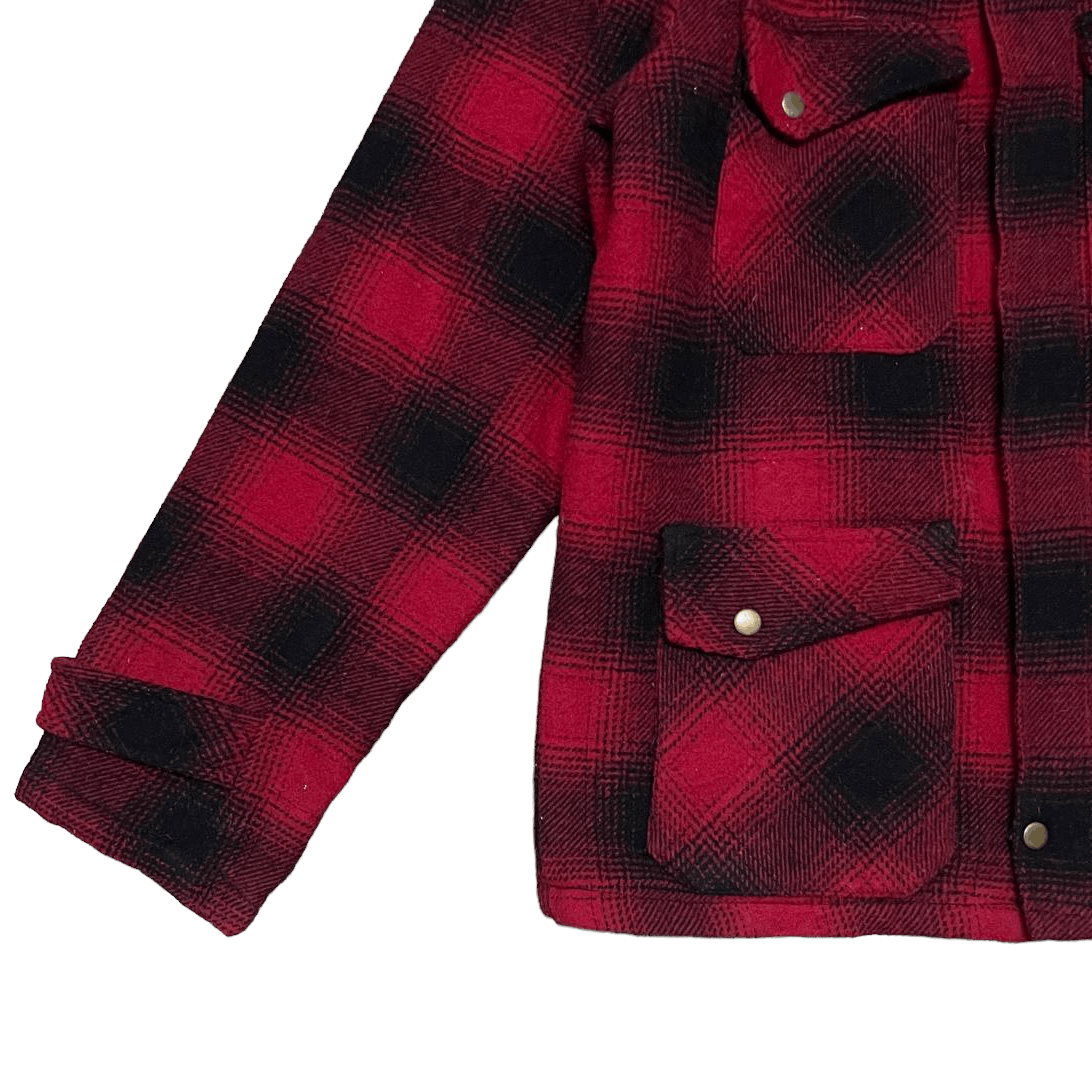 Billabong Vintage Billabong Plaid Check Jacket Removeble Hood Size US L / EU 52-54 / 3 - 3 Thumbnail
