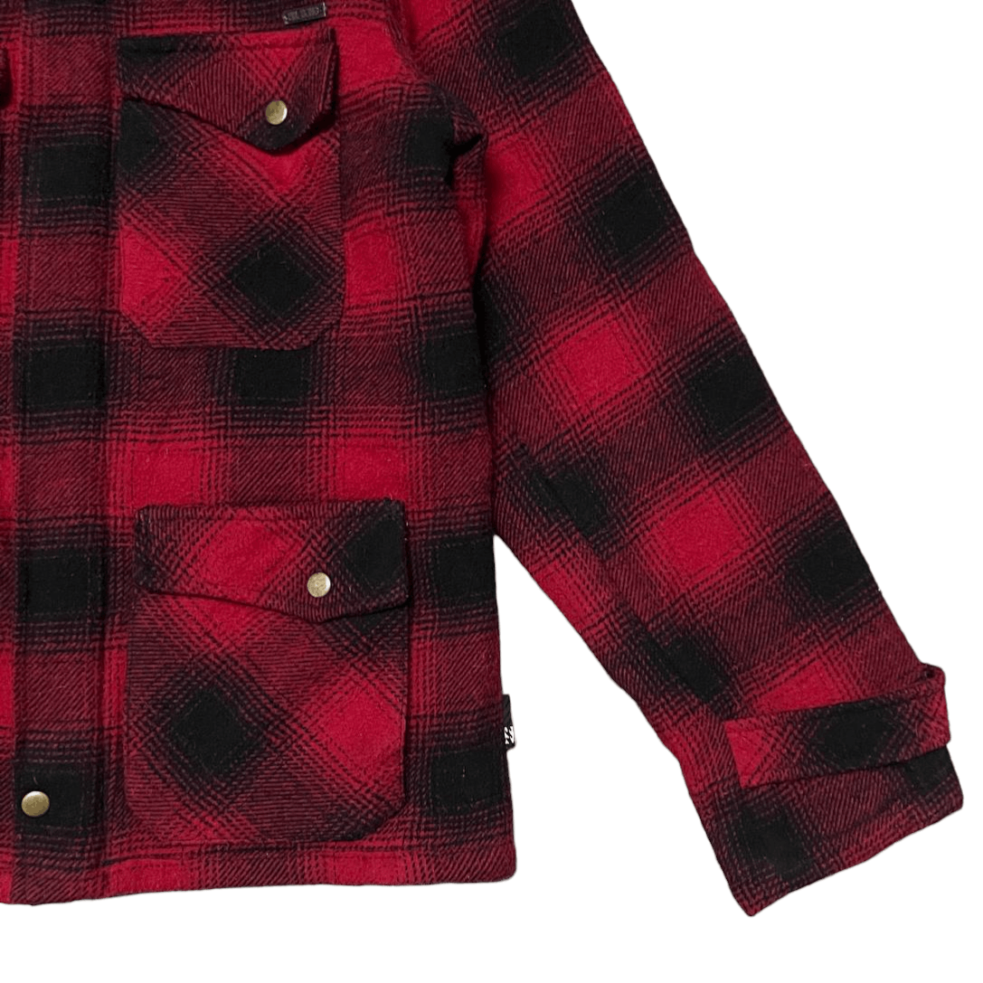 Billabong Vintage Billabong Plaid Check Jacket Removeble Hood Size US L / EU 52-54 / 3 - 4 Thumbnail