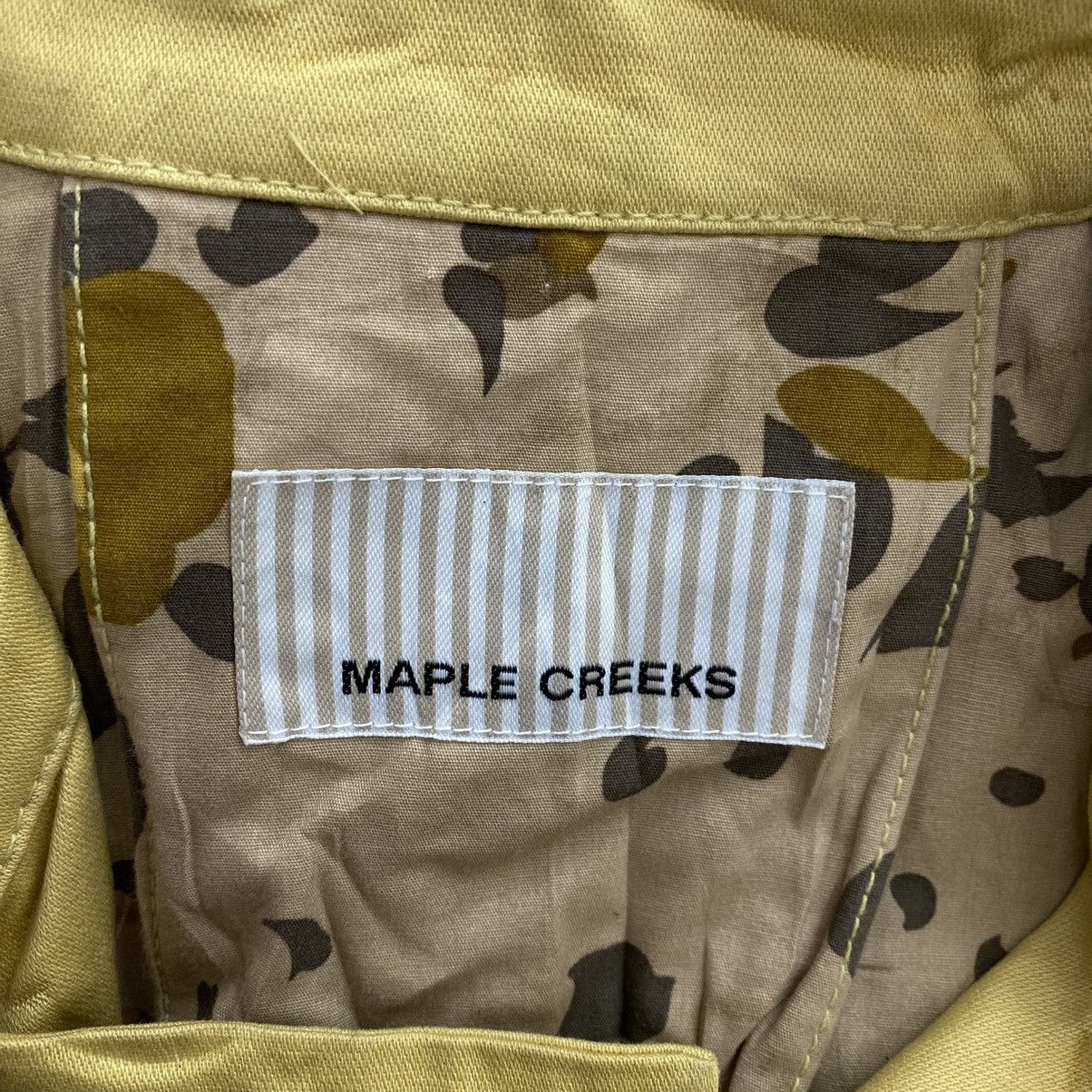 Japanese Brand MAPLE CREEKS Japanese Brand Yellow Trench Coat Jacket Size M / US 6-8 / IT 42-44 - 4 Thumbnail