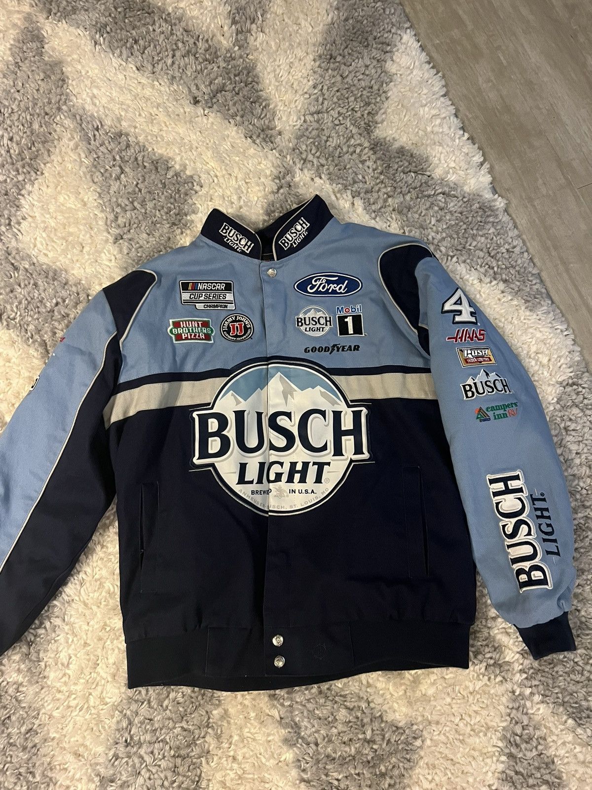 Vintage Vintage Nascar Busch Light Racing Jacket Grailed