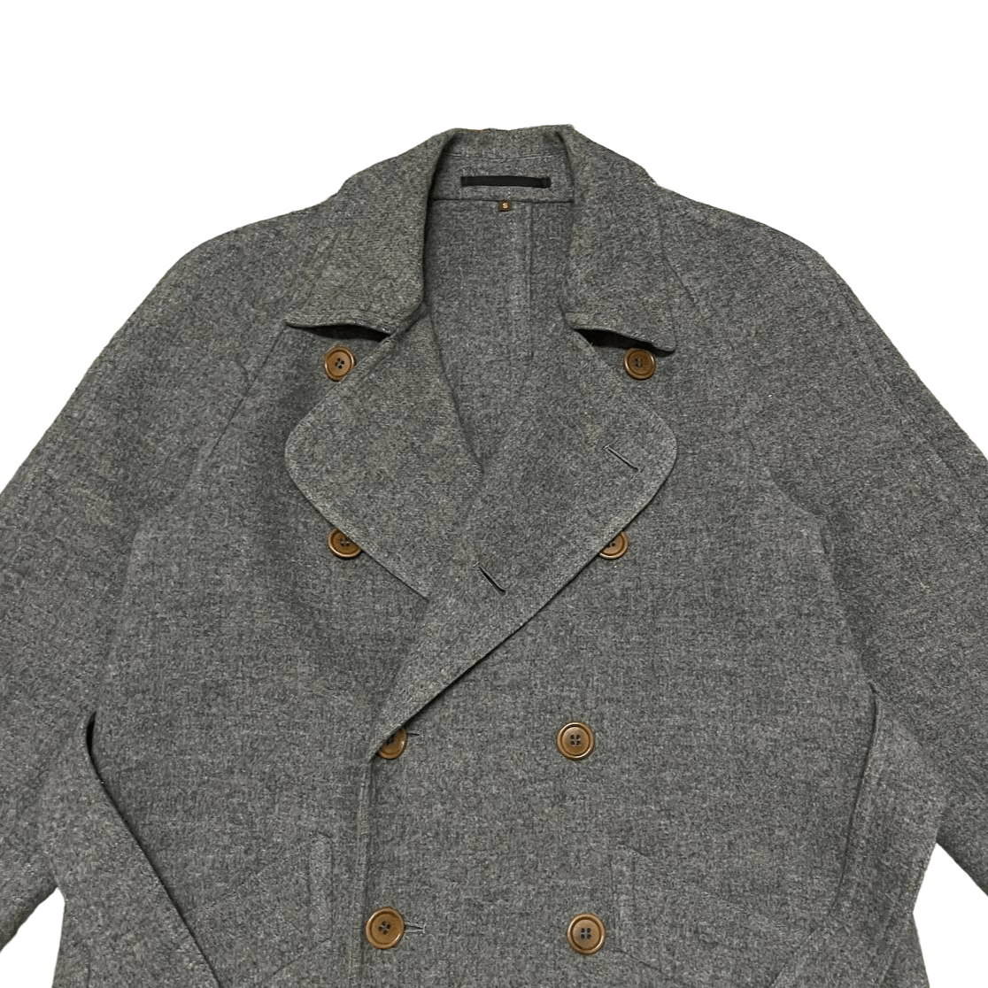 Yves Saint Laurent Vintage 90s YSL Yves Saint Laurent Wool Long Coat with Belt Size US S / EU 44-46 / 1 - 3 Thumbnail