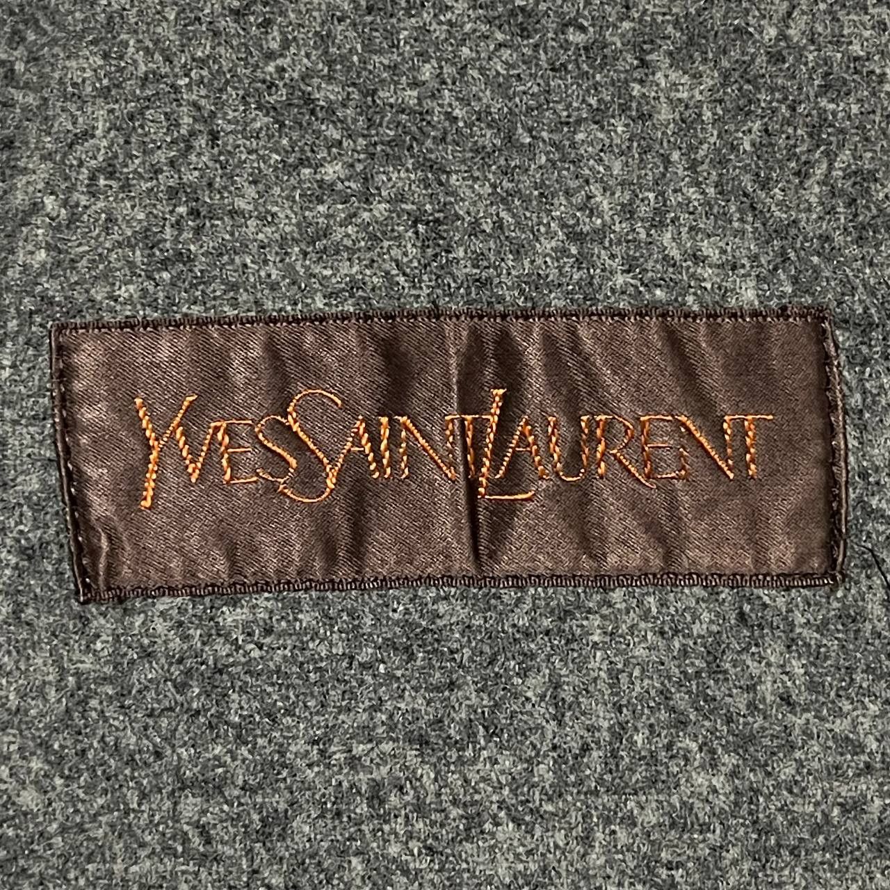 Yves Saint Laurent Vintage 90s YSL Yves Saint Laurent Wool Long Coat with Belt Size US S / EU 44-46 / 1 - 12 Thumbnail