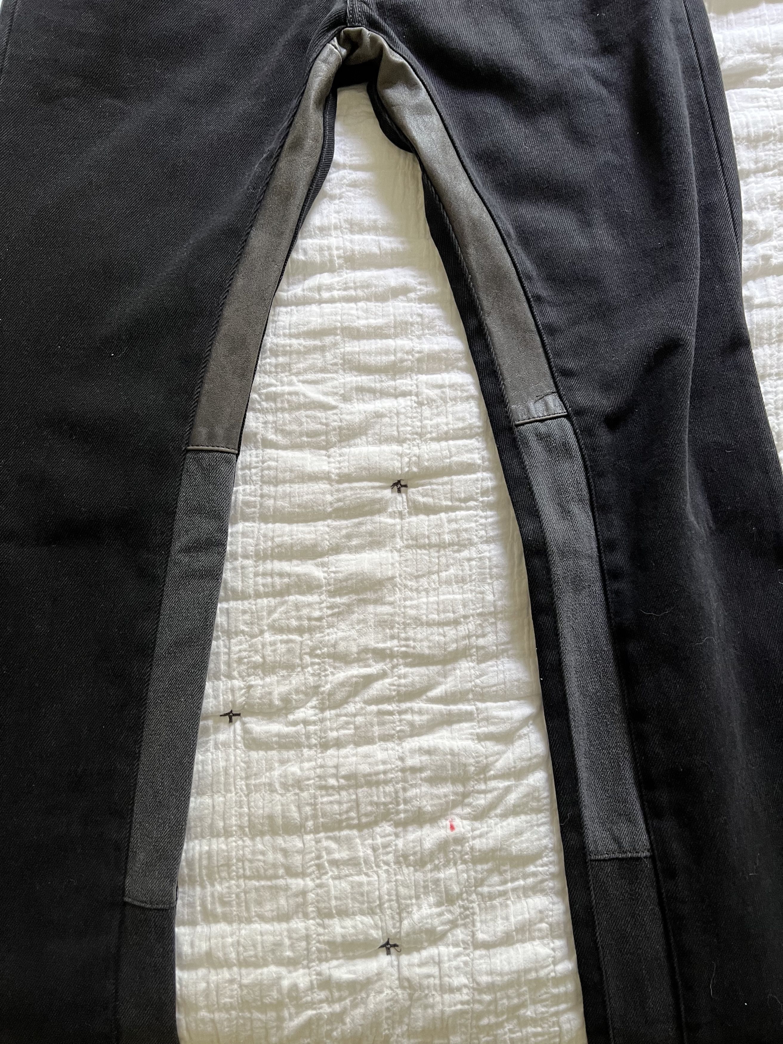 Gallery Dept. × Lanvin Black Slim Fit Distressed Hem Denim Size US 28 / EU 44 - 5 Thumbnail