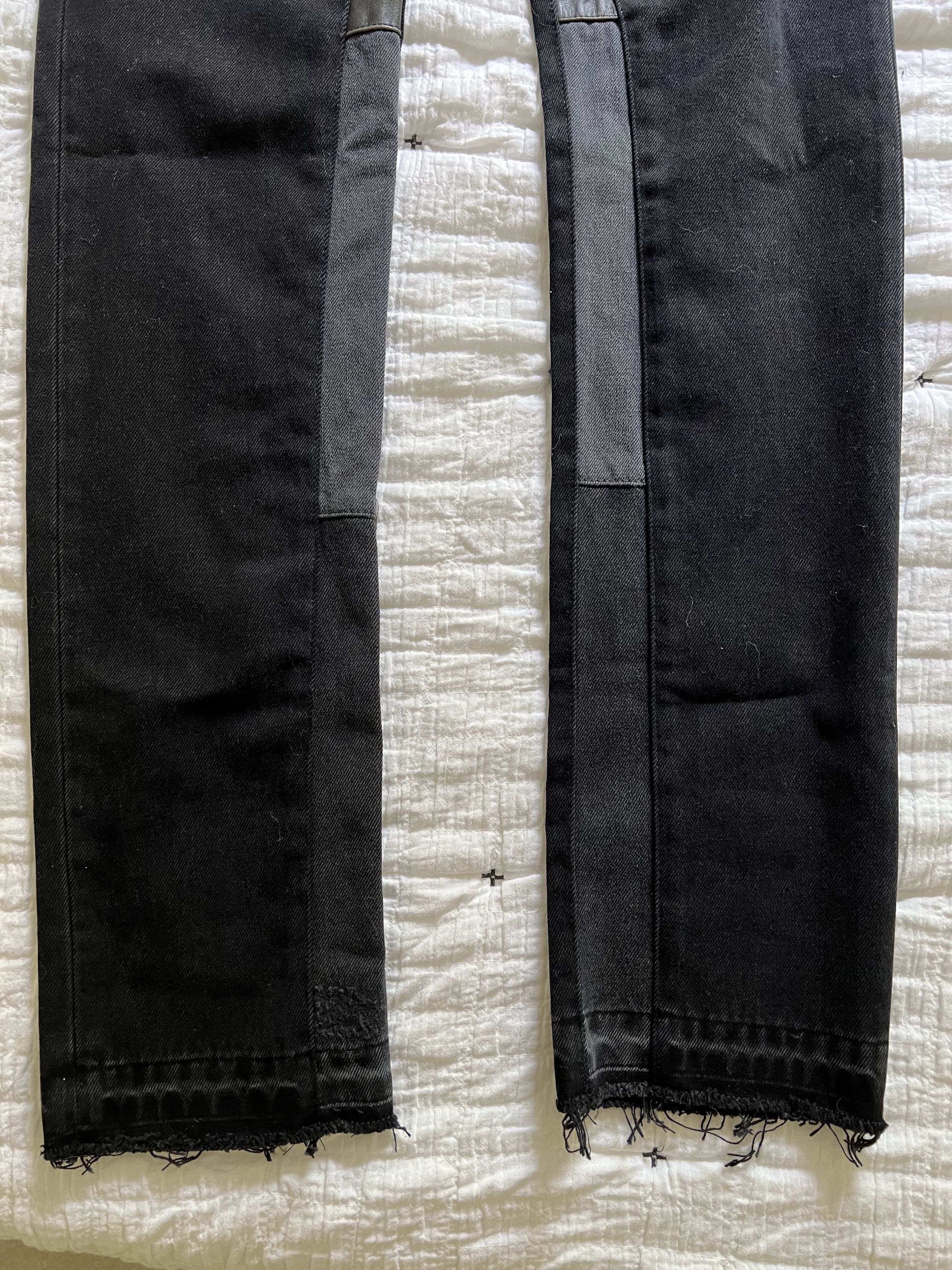 Gallery Dept. × Lanvin Black Slim Fit Distressed Hem Denim Size US 28 / EU 44 - 6 Thumbnail