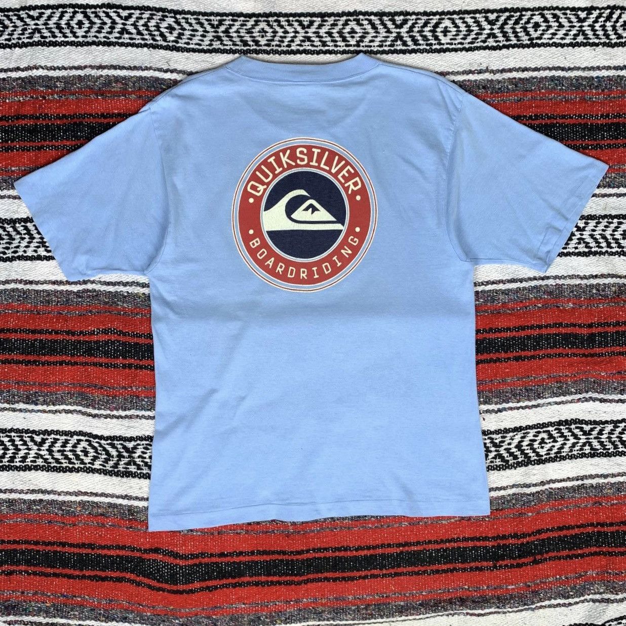 Vintage Quiksilver Boarding Surf Shirt Back Hit Quiksilver