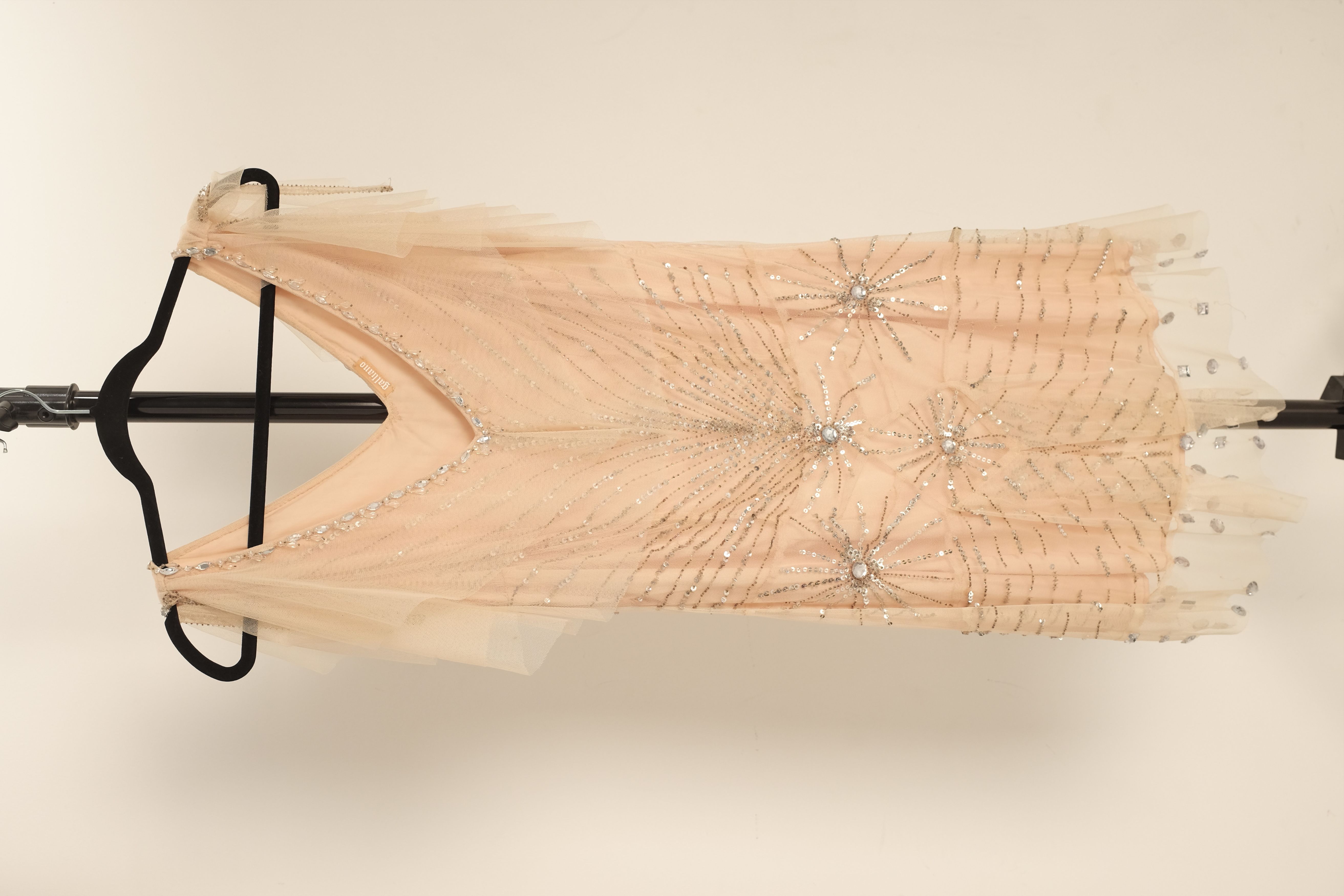 image of Galliano Dress in Beige, Women's (Size Medium)
