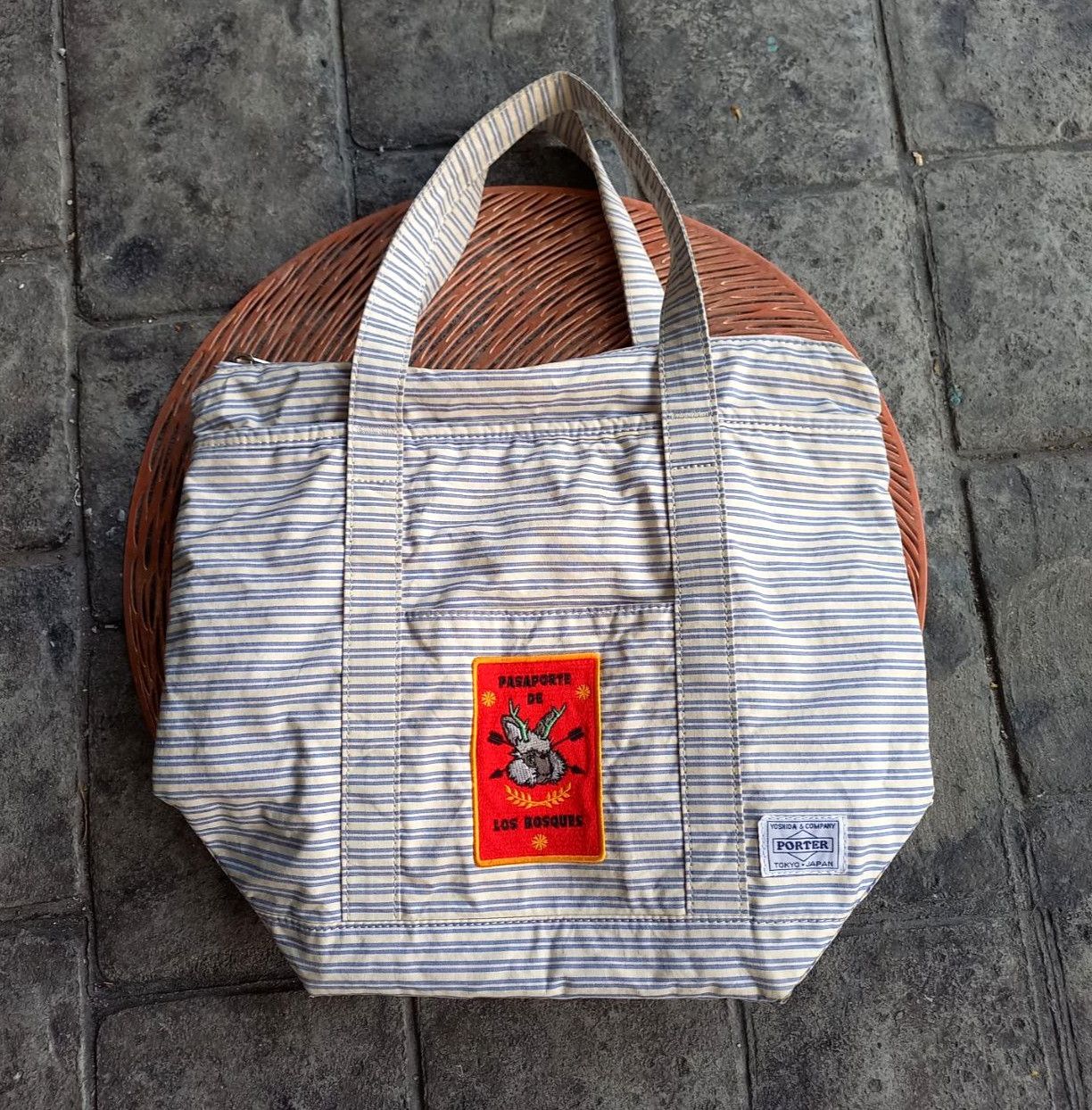 Porter × Porter Classic × Vintage Vintage PORTER® Tokyo Hickory Style Tote Bag Size ONE SIZE - 6 Thumbnail