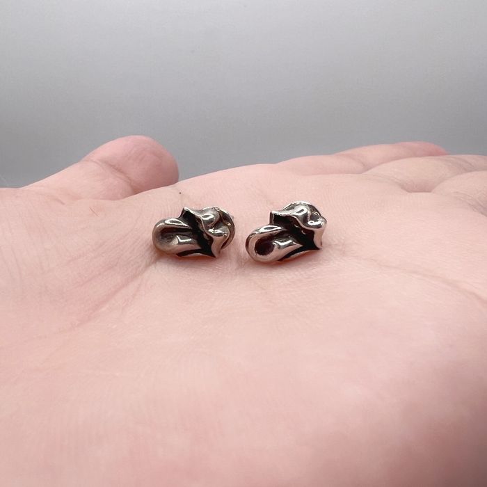 Chrome Hearts Chrome Hearts Rolling Stone Earrings For A Pair | Grailed