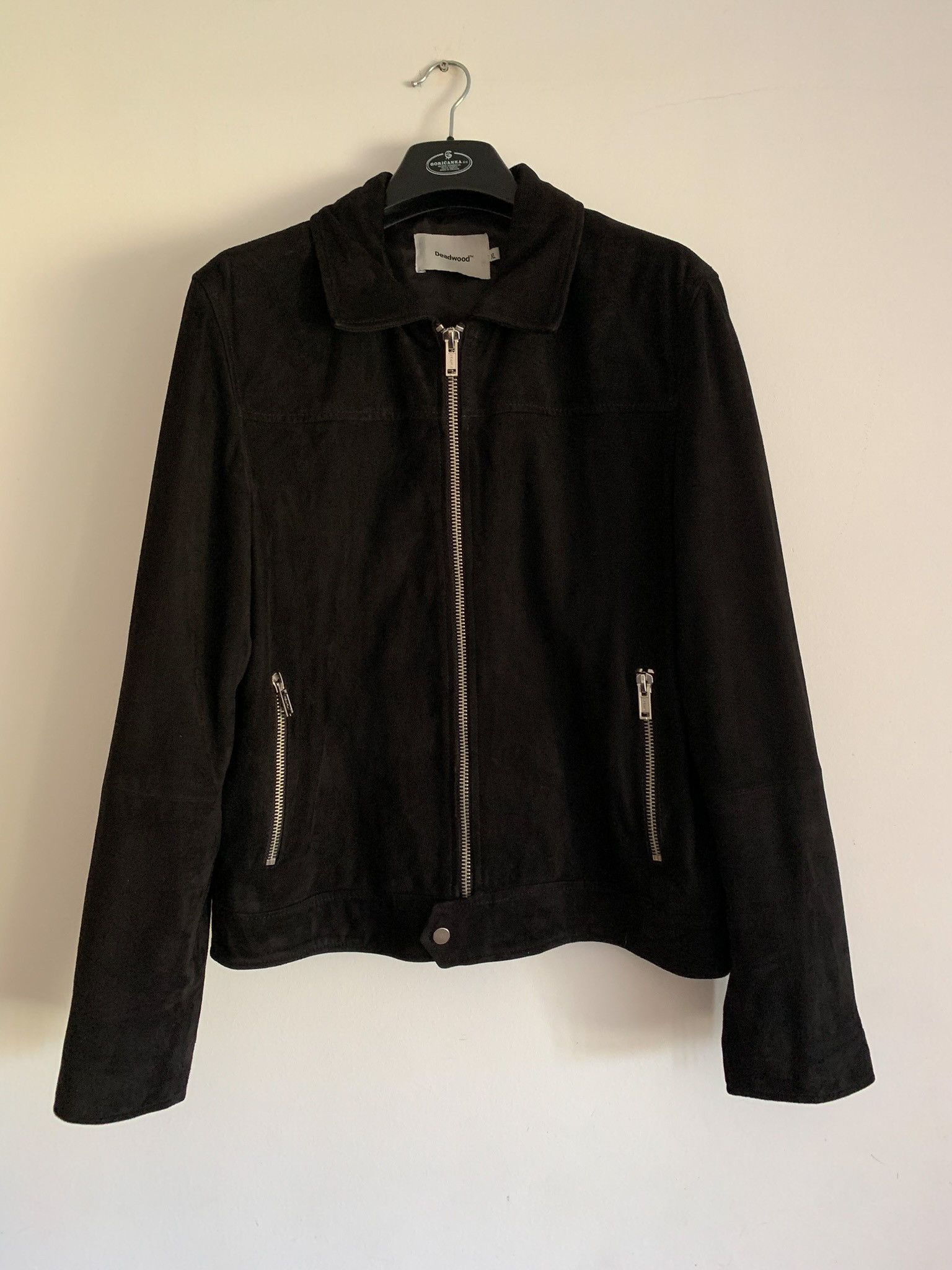image of Deadwood Sharpe Suede Jacket in Black, Men's (Size XL)