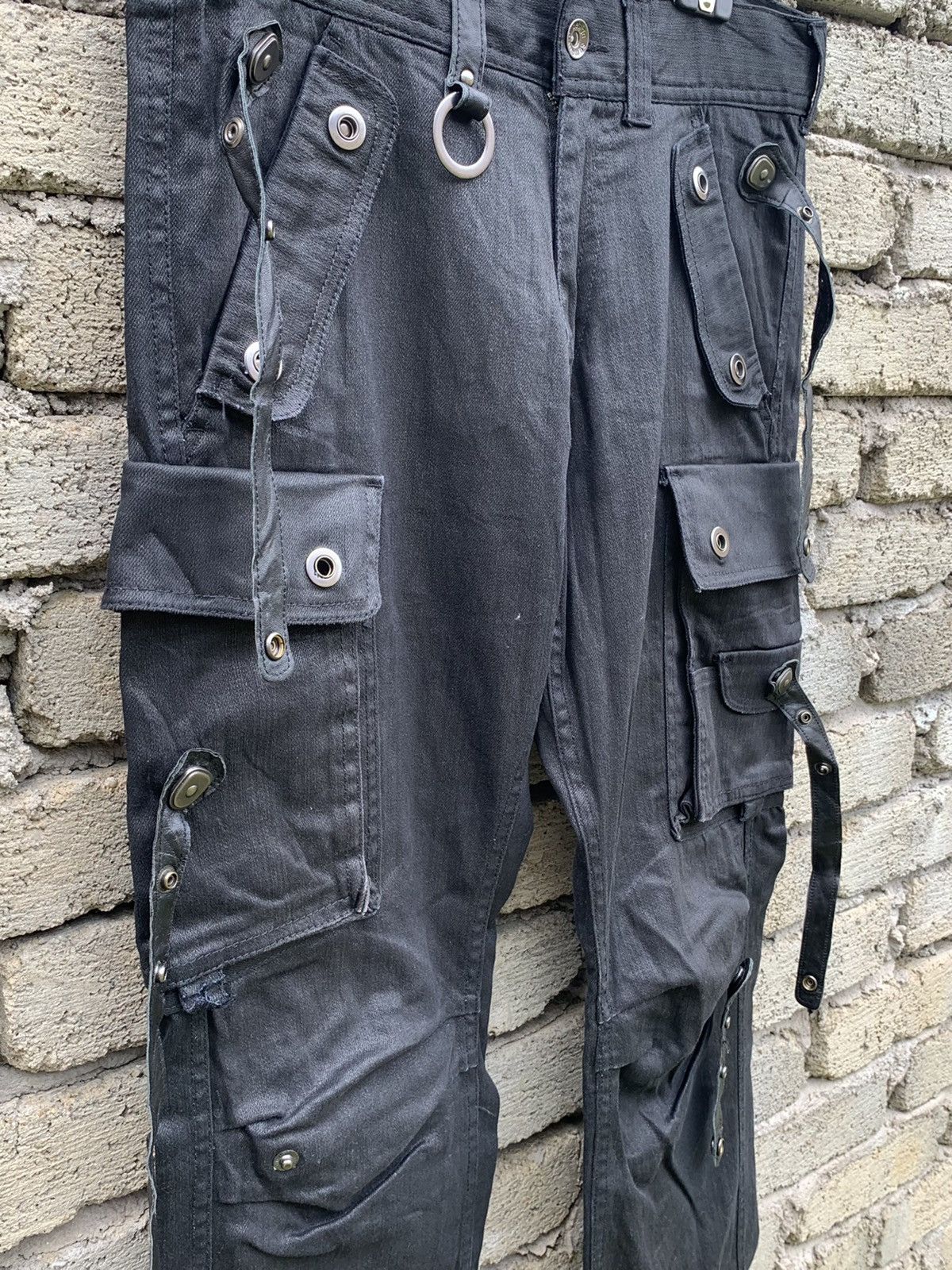 semanticdesign Rare.. Sementic Design Bondage Waxed Cargo Pant Size US 30 / EU 46 - 9 Thumbnail