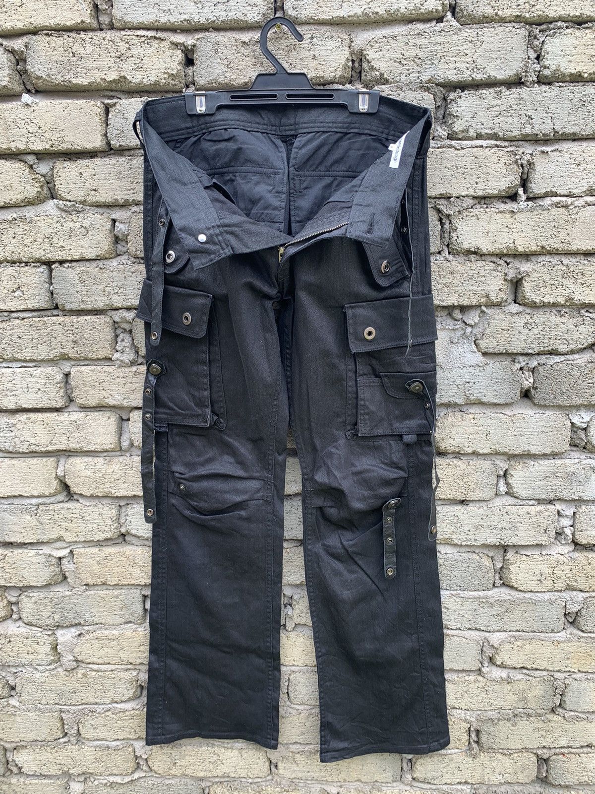 semanticdesign Rare.. Sementic Design Bondage Waxed Cargo Pant Size US 30 / EU 46 - 18 Thumbnail