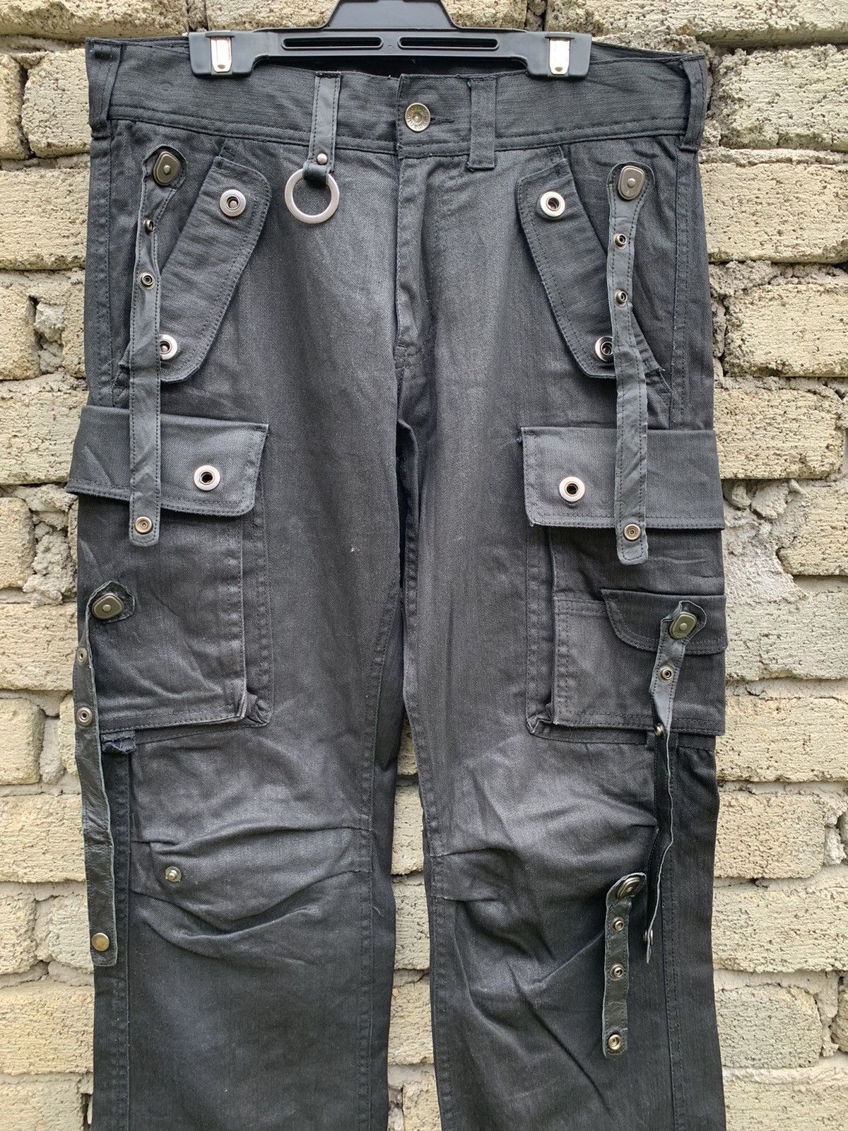 semanticdesign Rare.. Sementic Design Bondage Waxed Cargo Pant Size US 30 / EU 46 - 8 Thumbnail