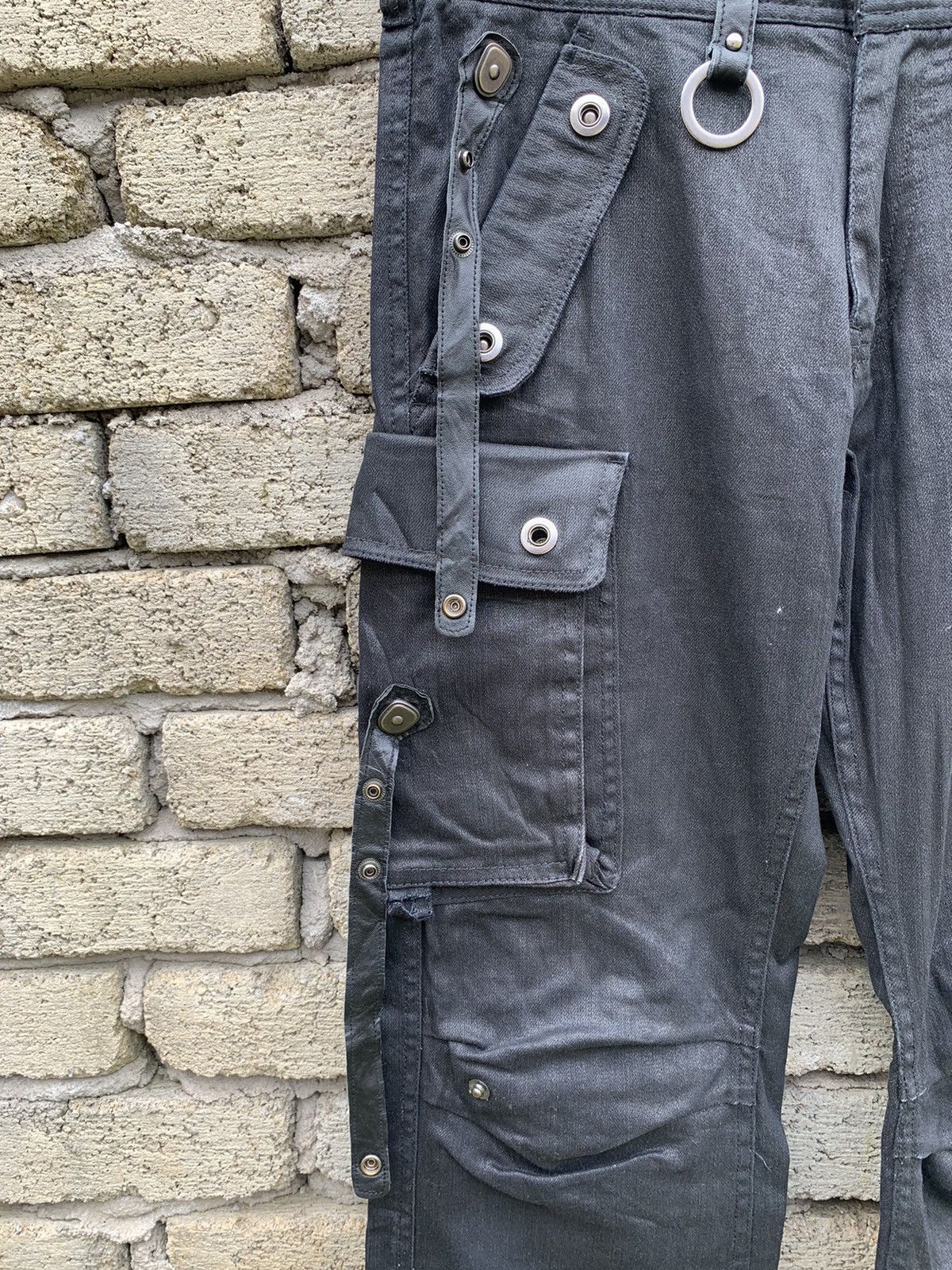 semanticdesign Rare.. Sementic Design Bondage Waxed Cargo Pant Size US 30 / EU 46 - 13 Thumbnail