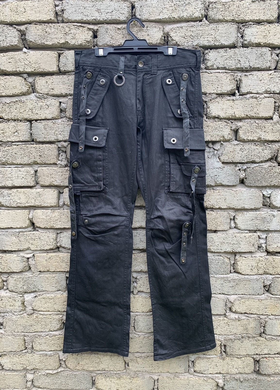 semanticdesign Rare.. Sementic Design Bondage Waxed Cargo Pant Size US 30 / EU 46 - 3 Thumbnail
