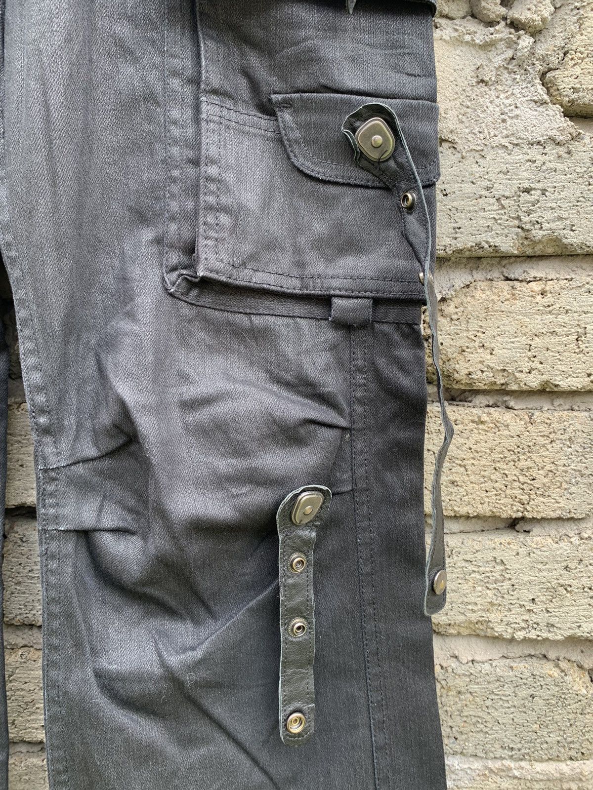 semanticdesign Rare.. Sementic Design Bondage Waxed Cargo Pant Size US 30 / EU 46 - 12 Thumbnail