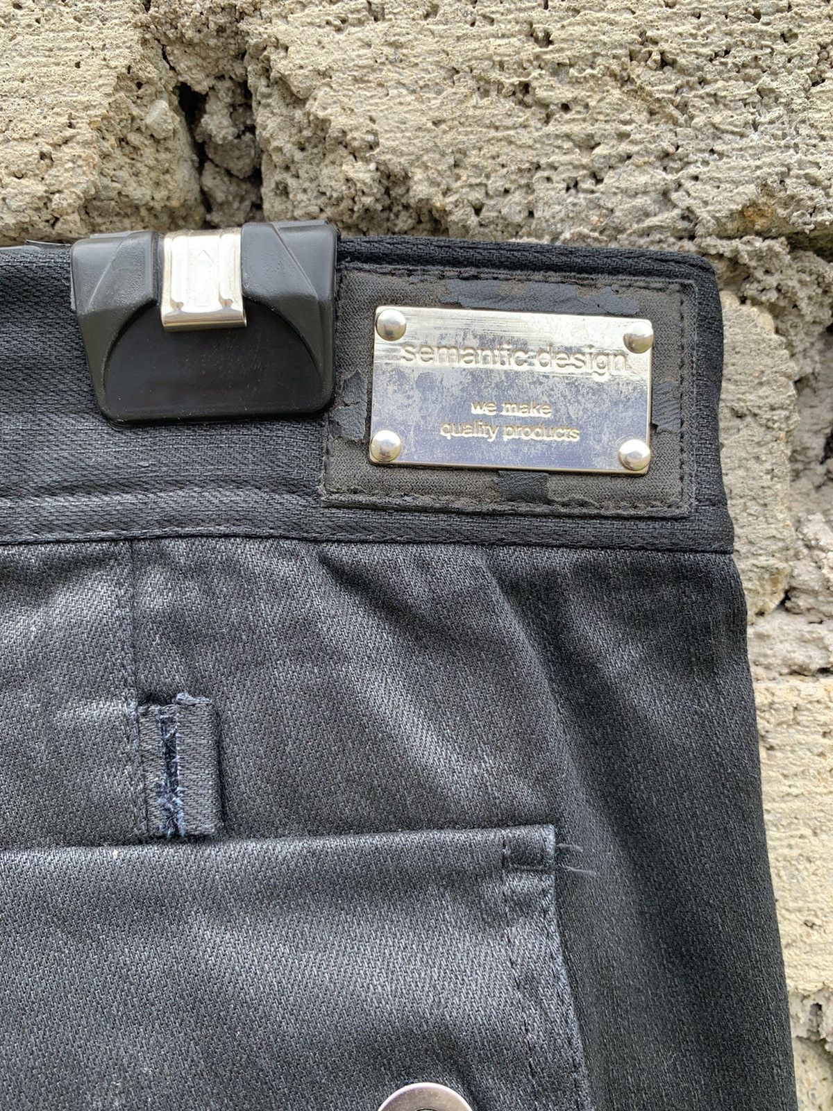 semanticdesign Rare.. Sementic Design Bondage Waxed Cargo Pant Size US 30 / EU 46 - 11 Thumbnail