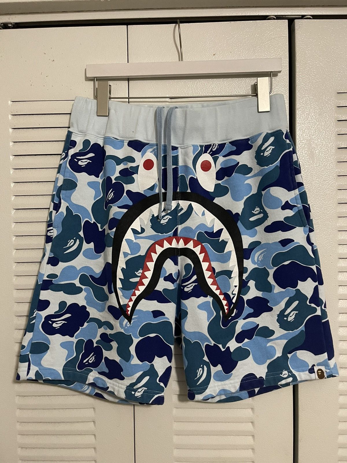 Bape ABC Camo Shark Sweat Shorts | Grailed