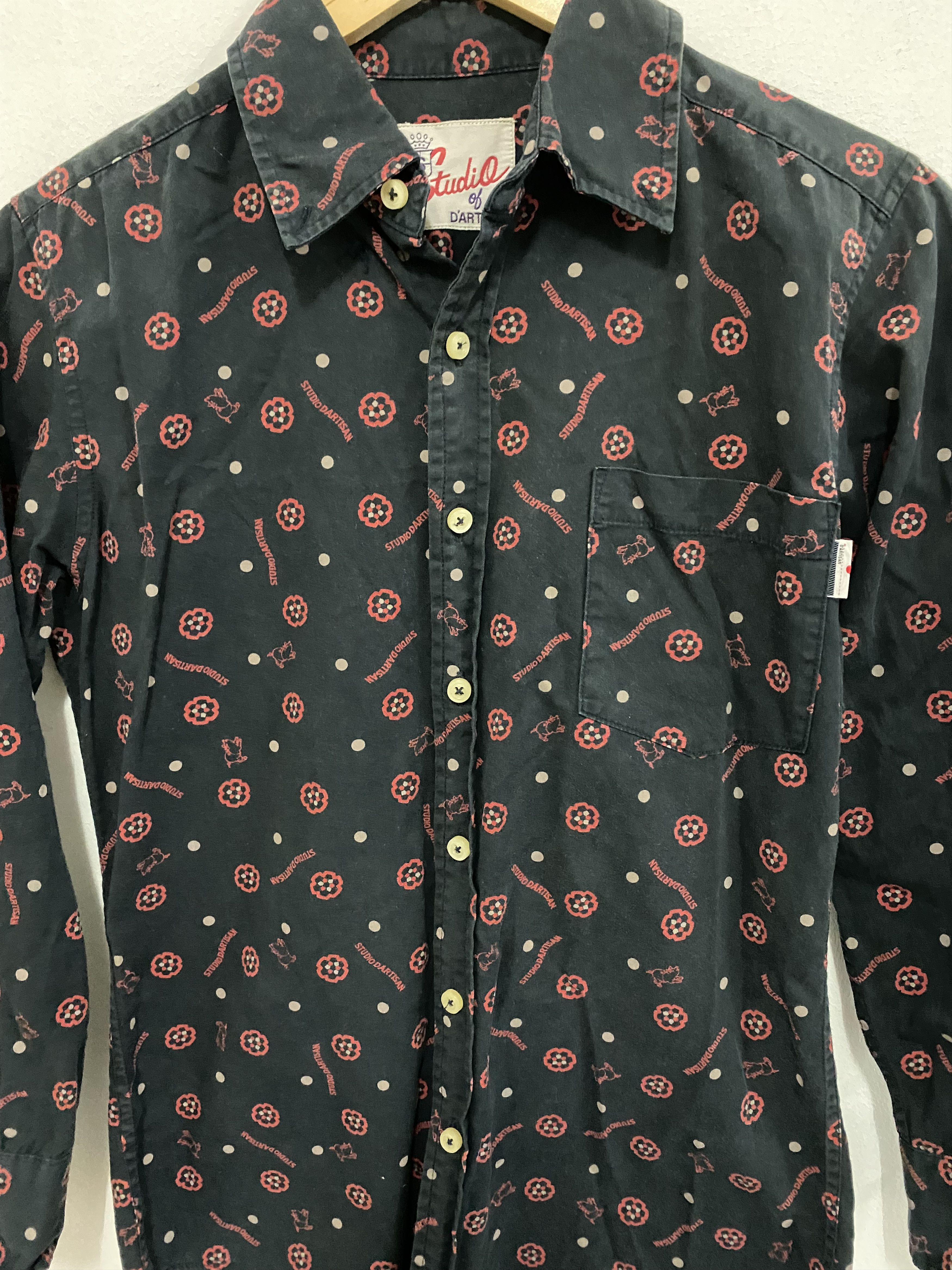 If Six Was Nine Studio D’Artisan Pig MonogramButton Down Size US S / EU 44-46 / 1 - 3 Thumbnail